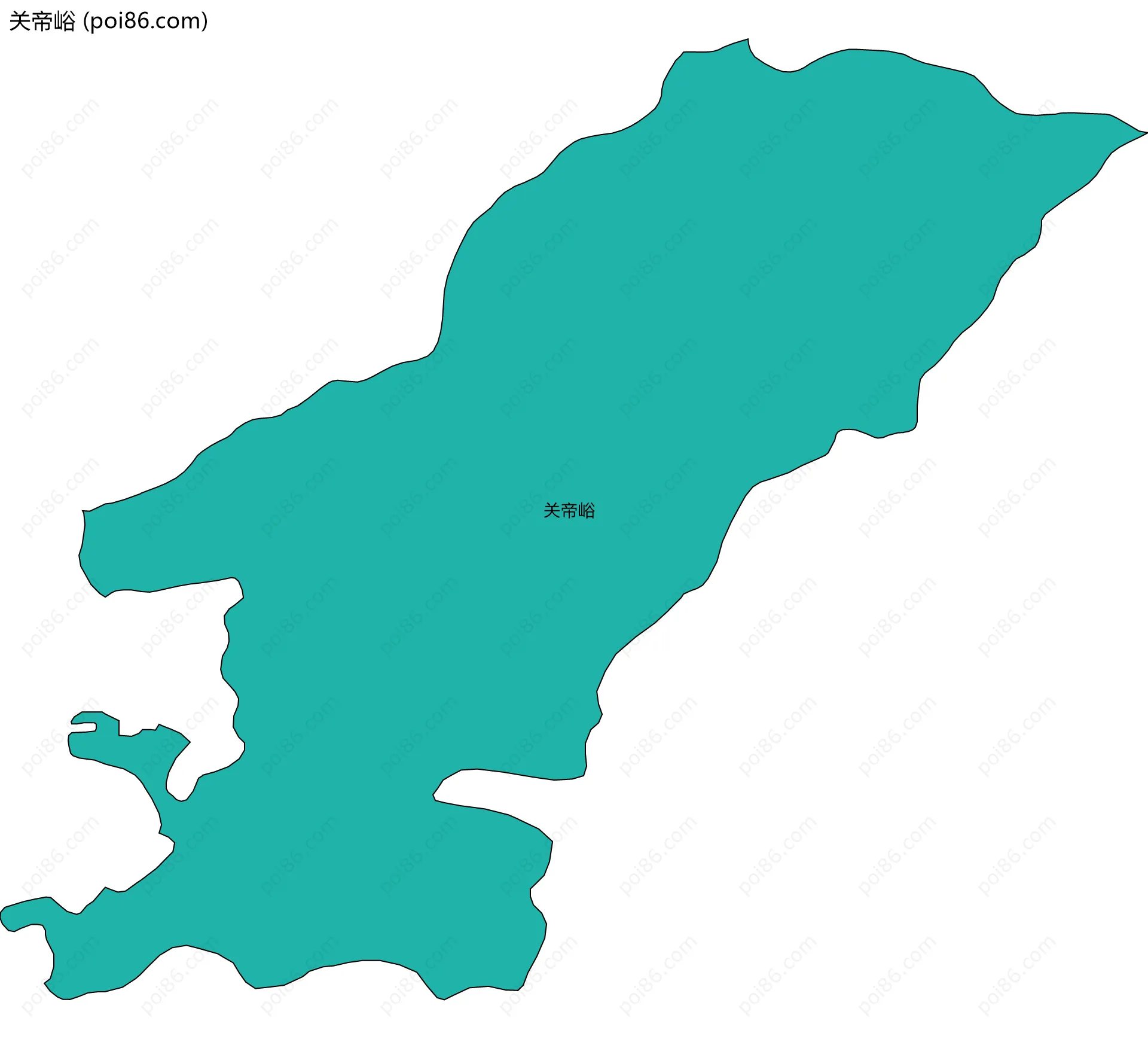 关帝峪边界地图