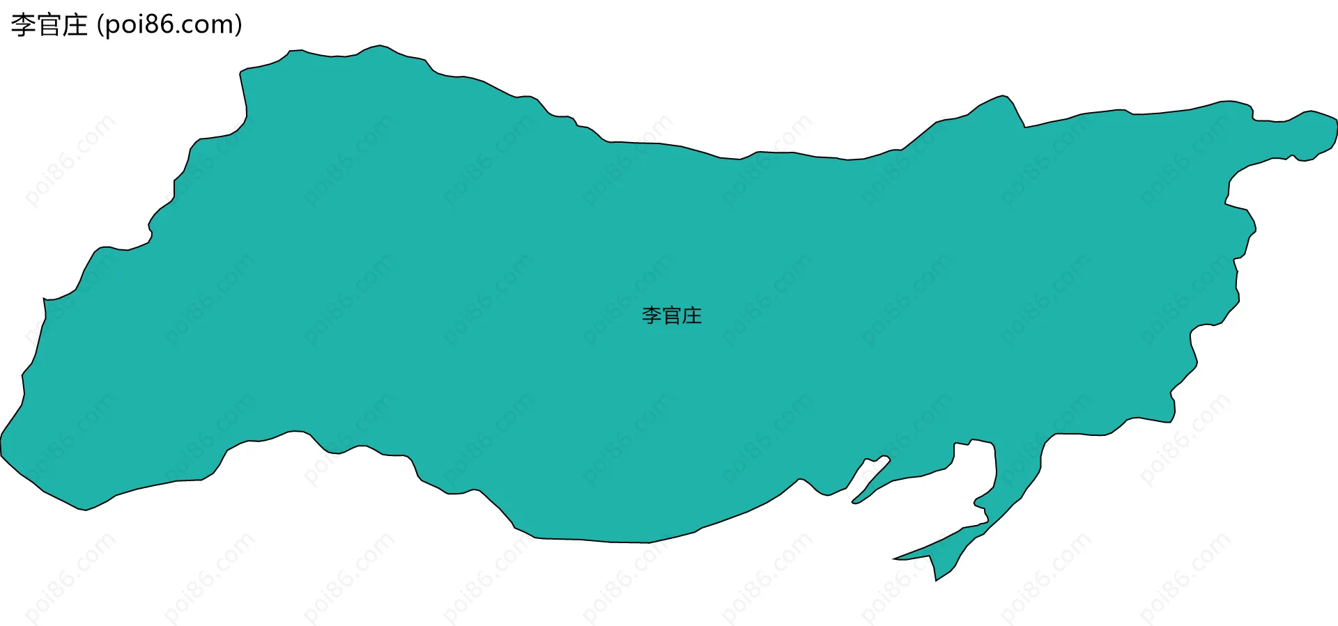 李官庄边界地图