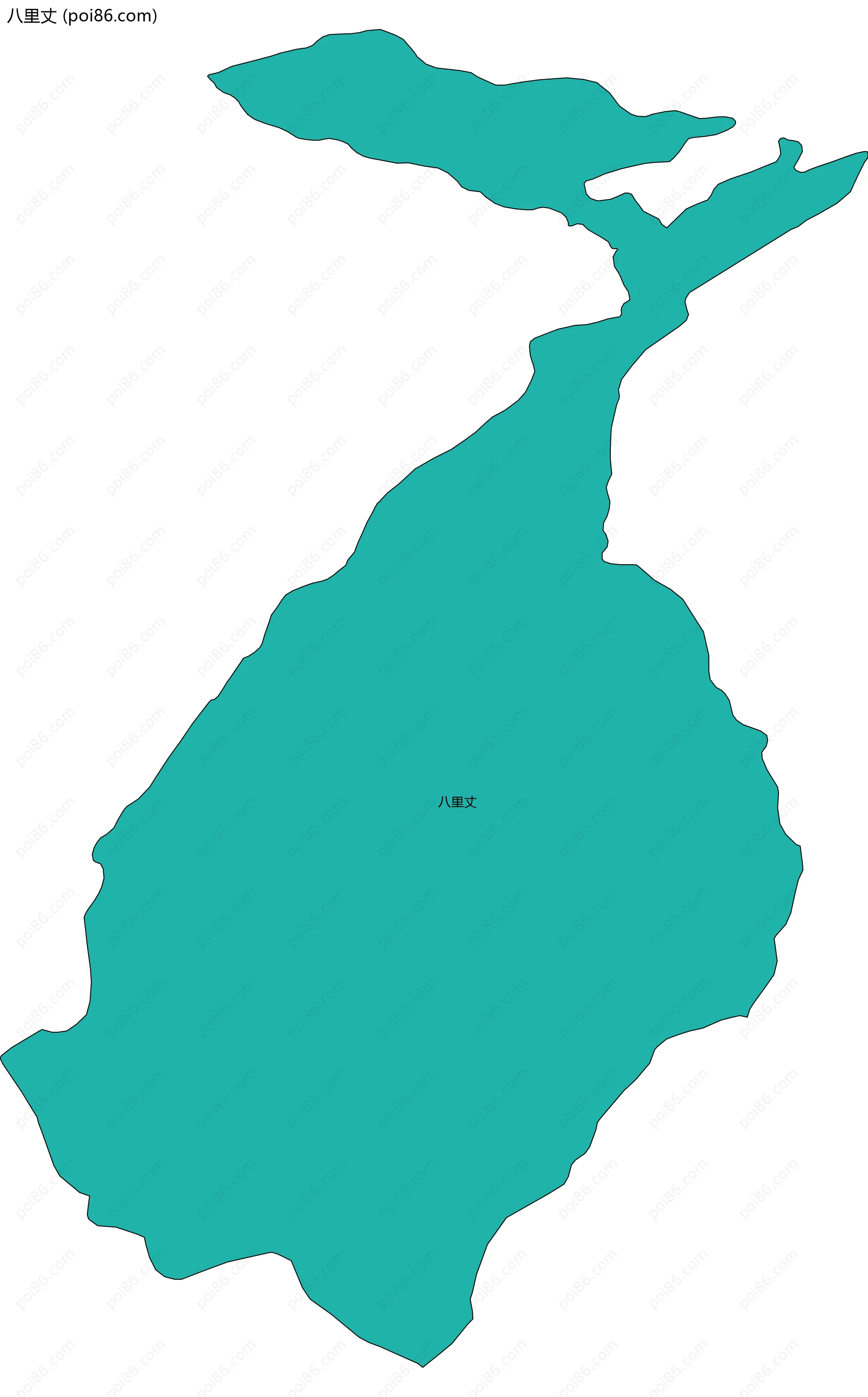 八里丈边界地图