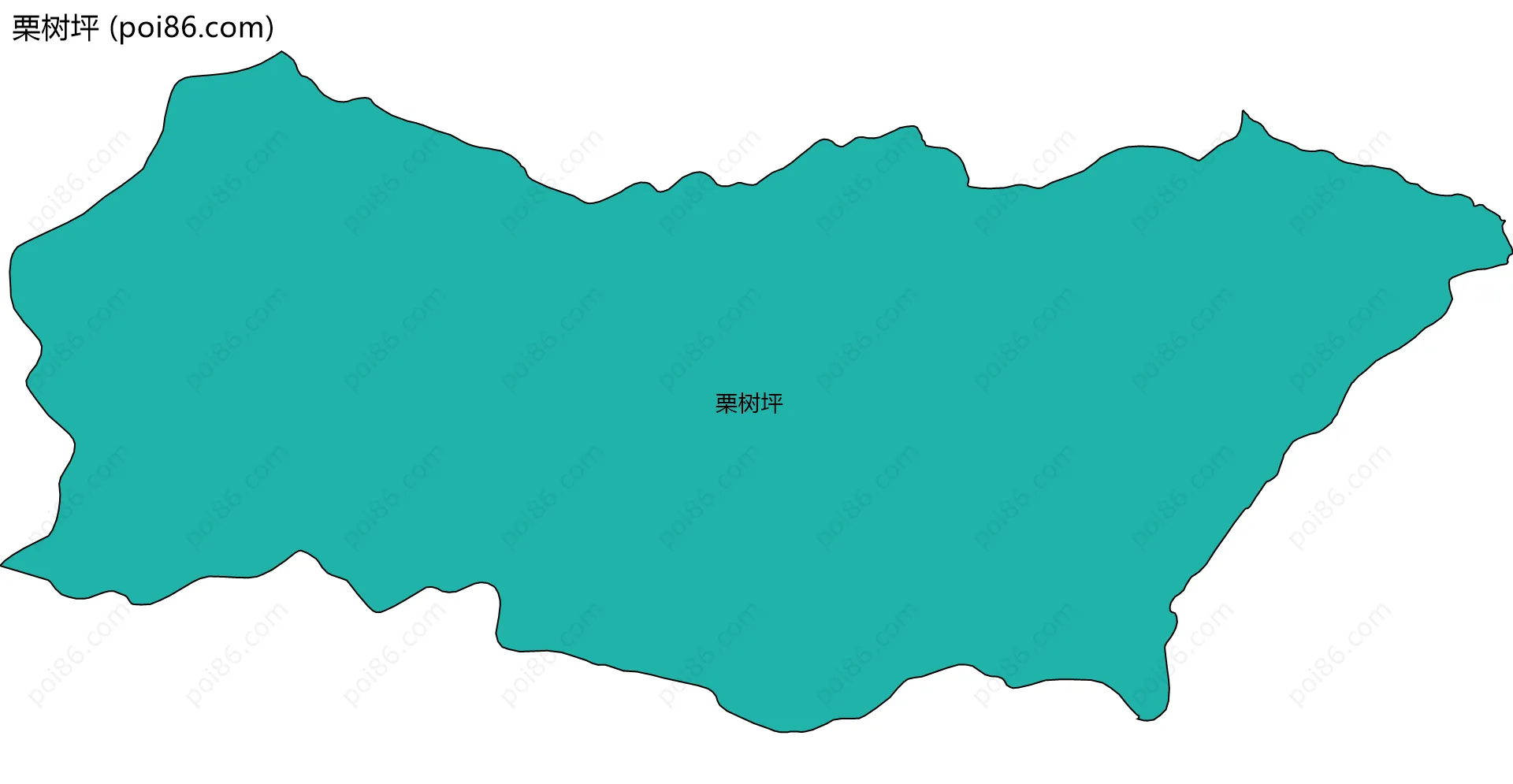 栗树坪边界地图