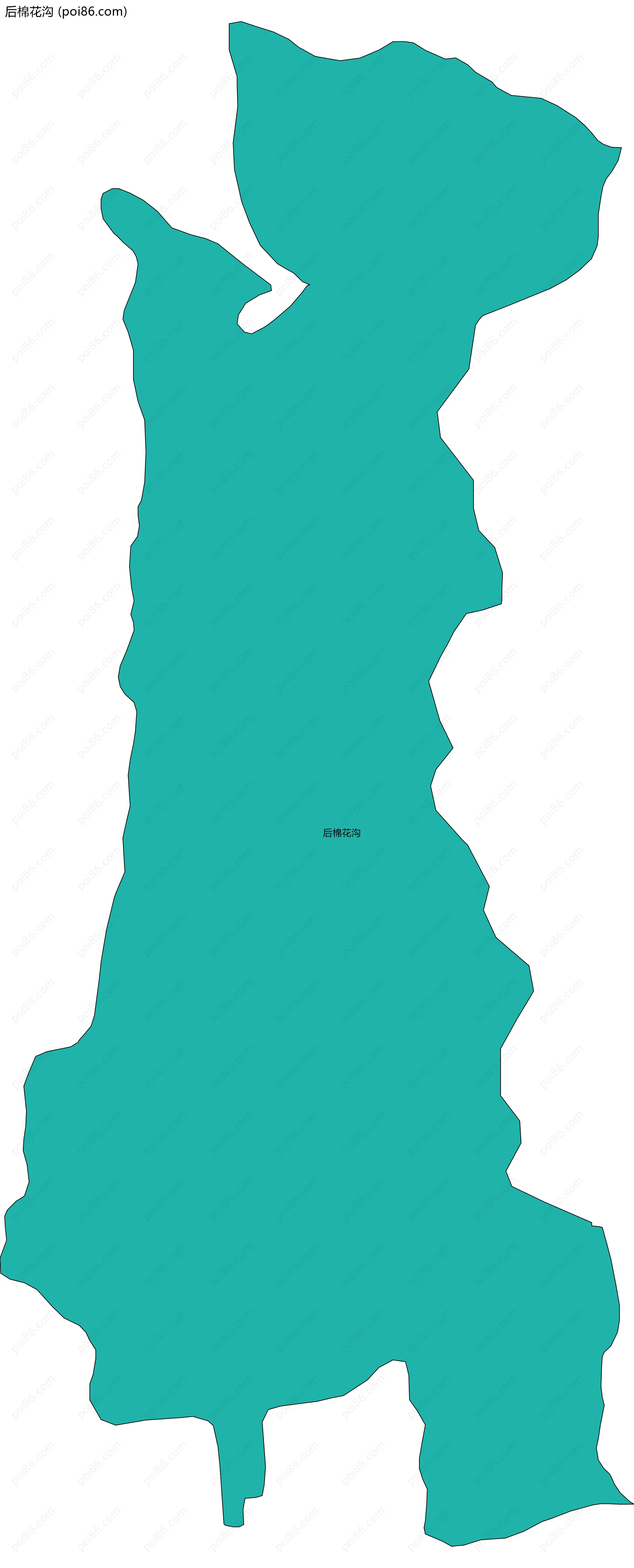 后棉花沟边界地图
