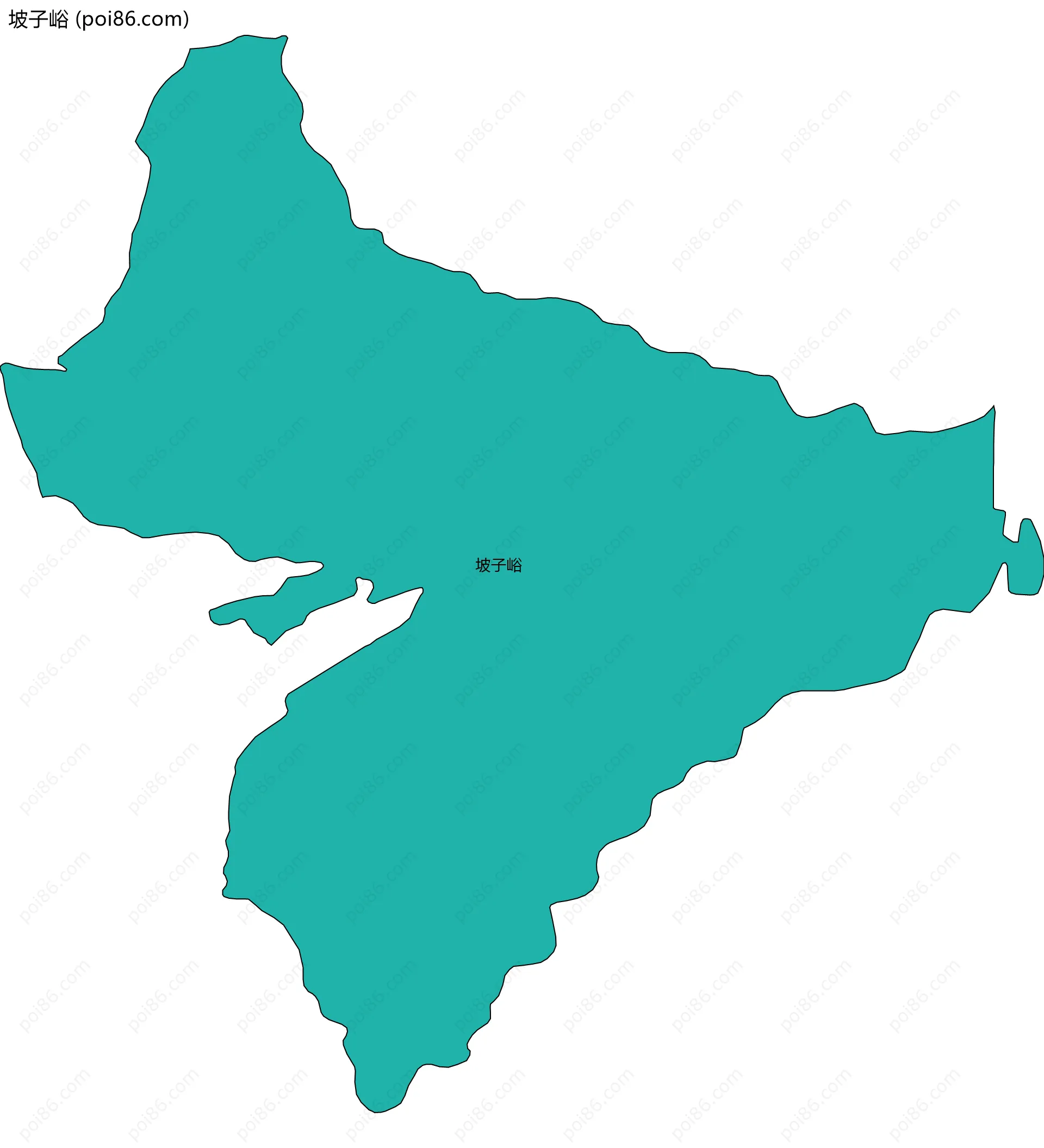 坡子峪边界地图