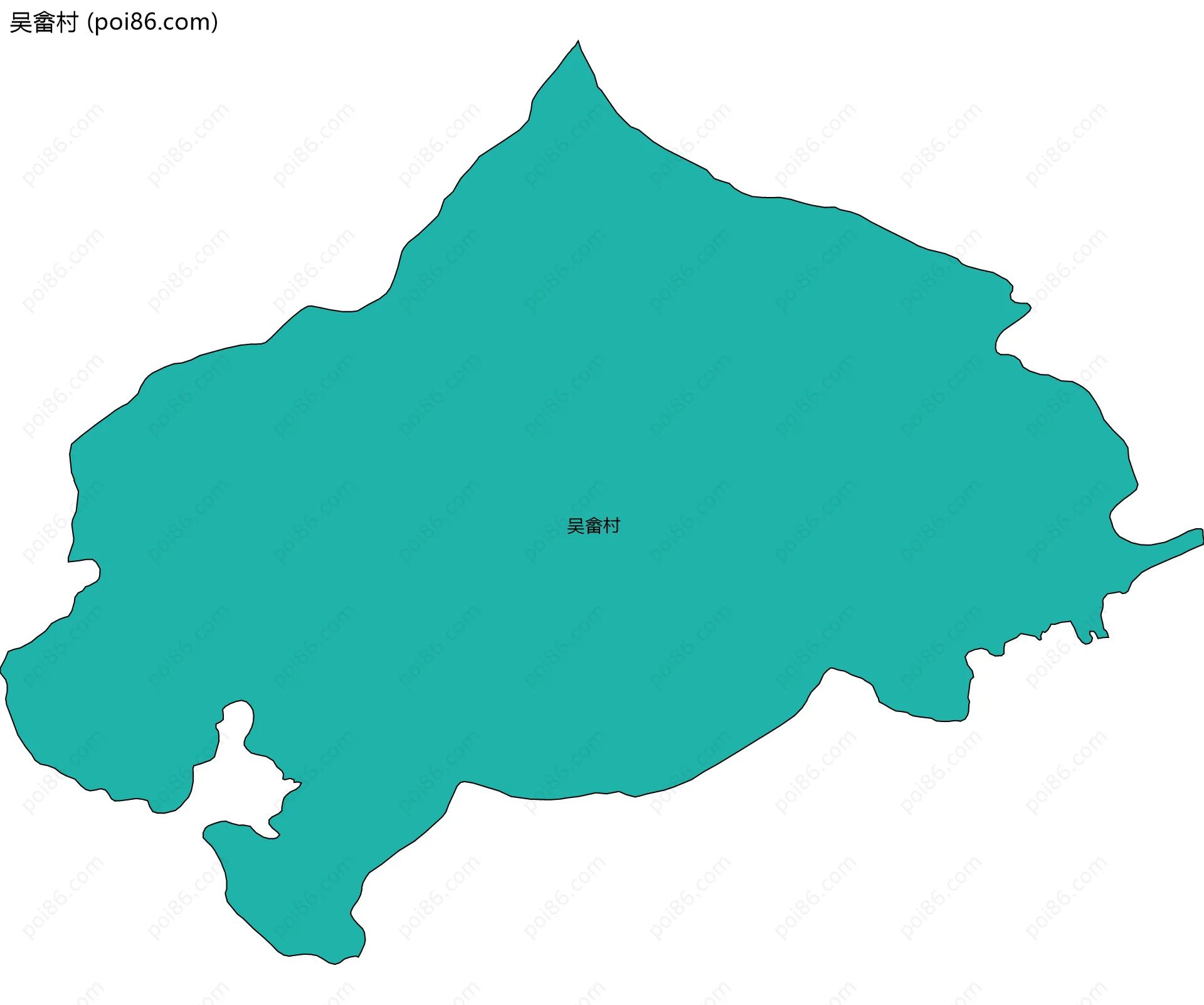 吴畲村边界地图