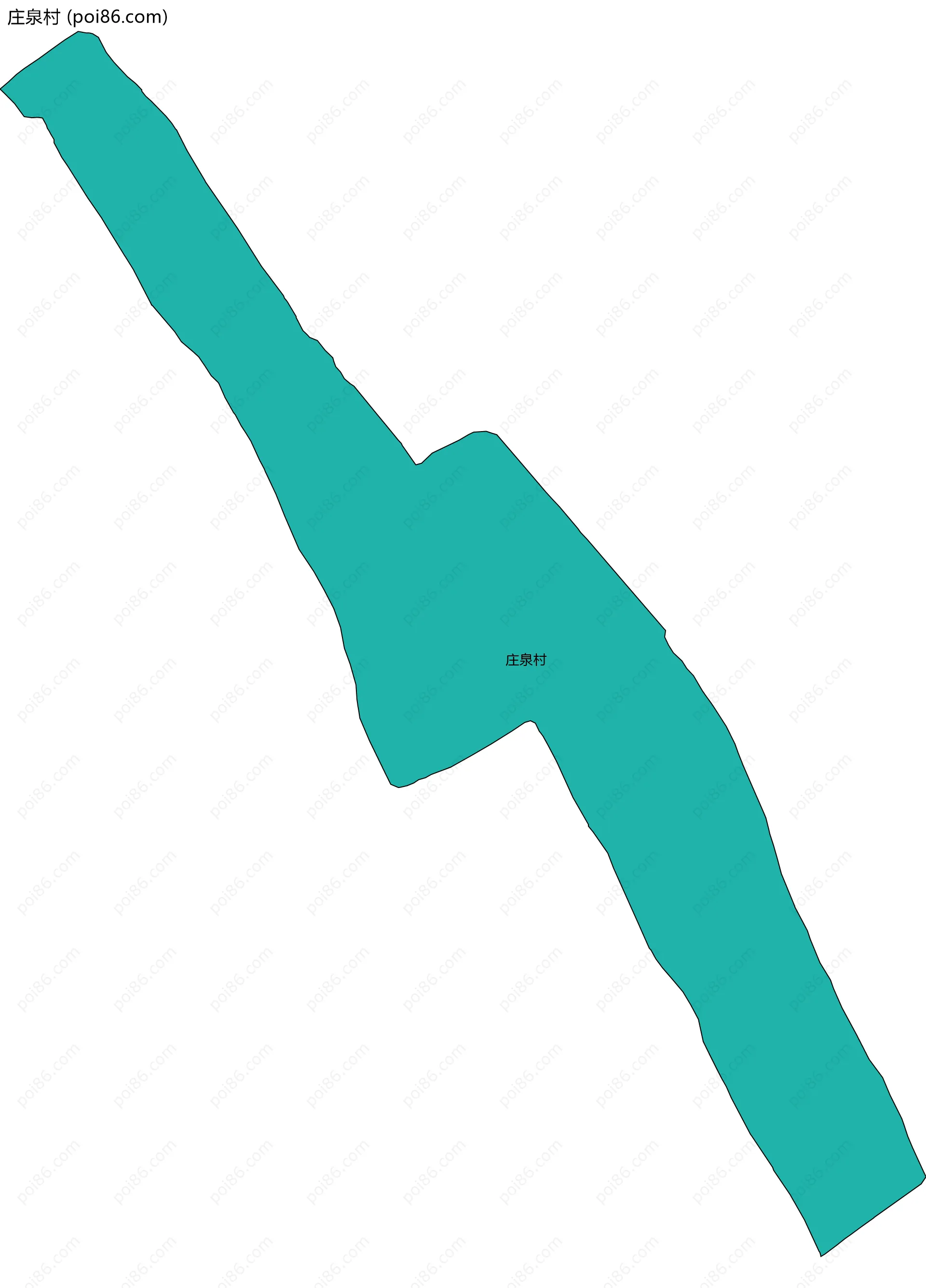 庄泉村边界地图