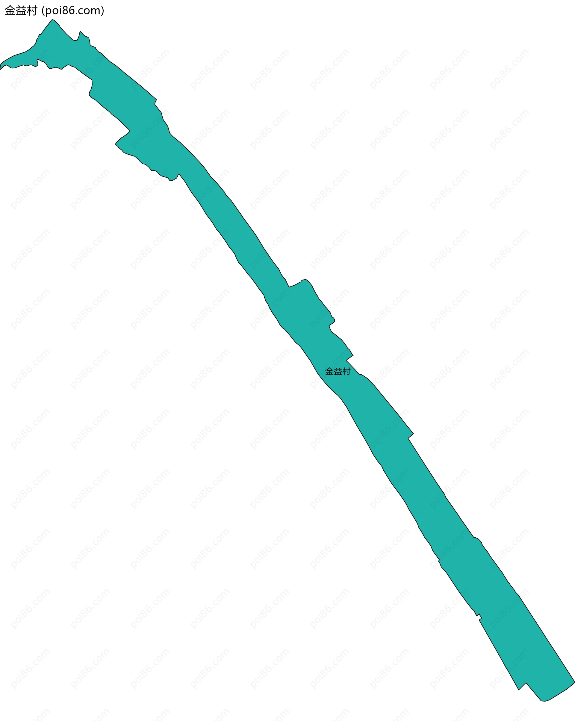 金益村边界地图