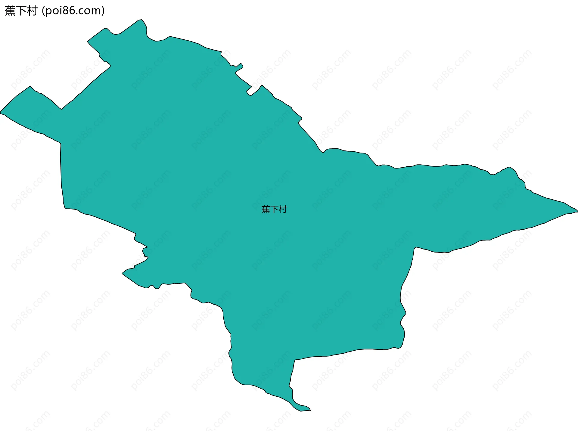蕉下村边界地图