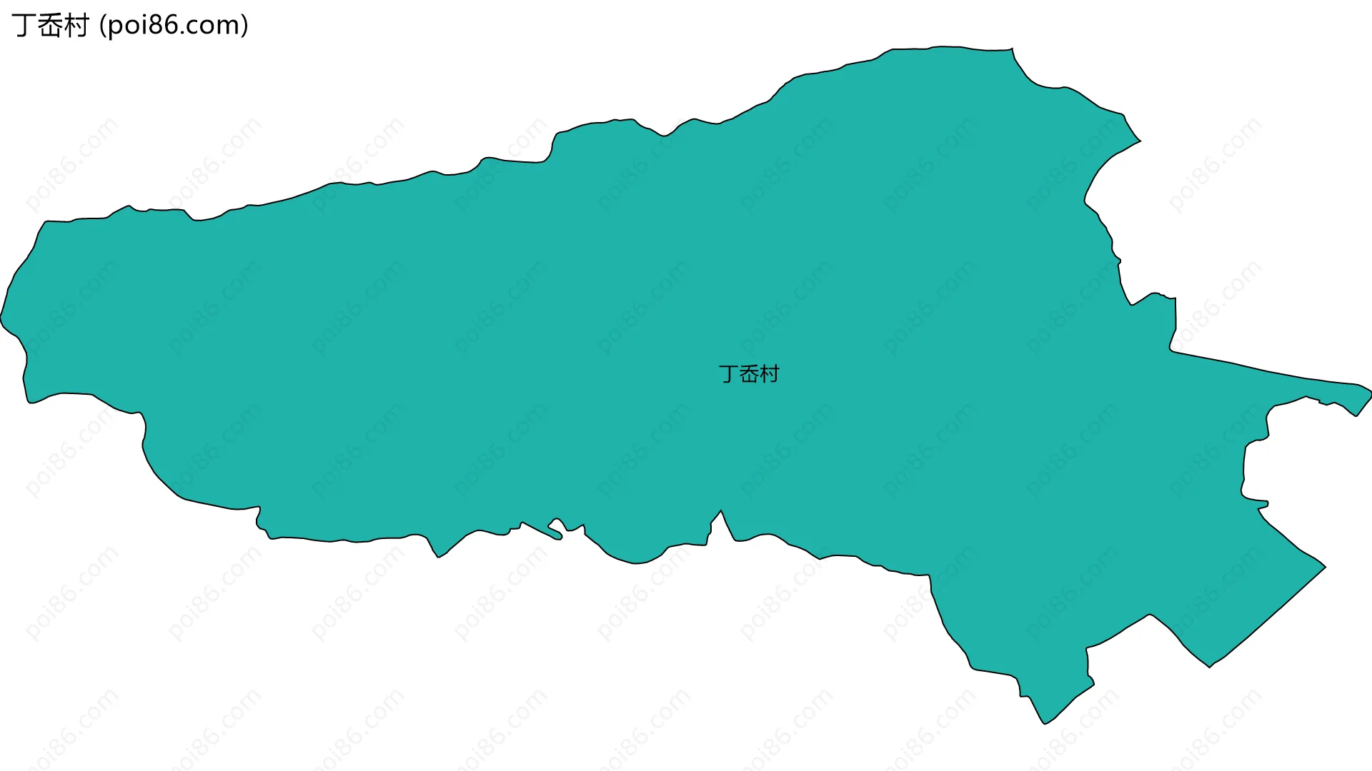 丁岙村边界地图