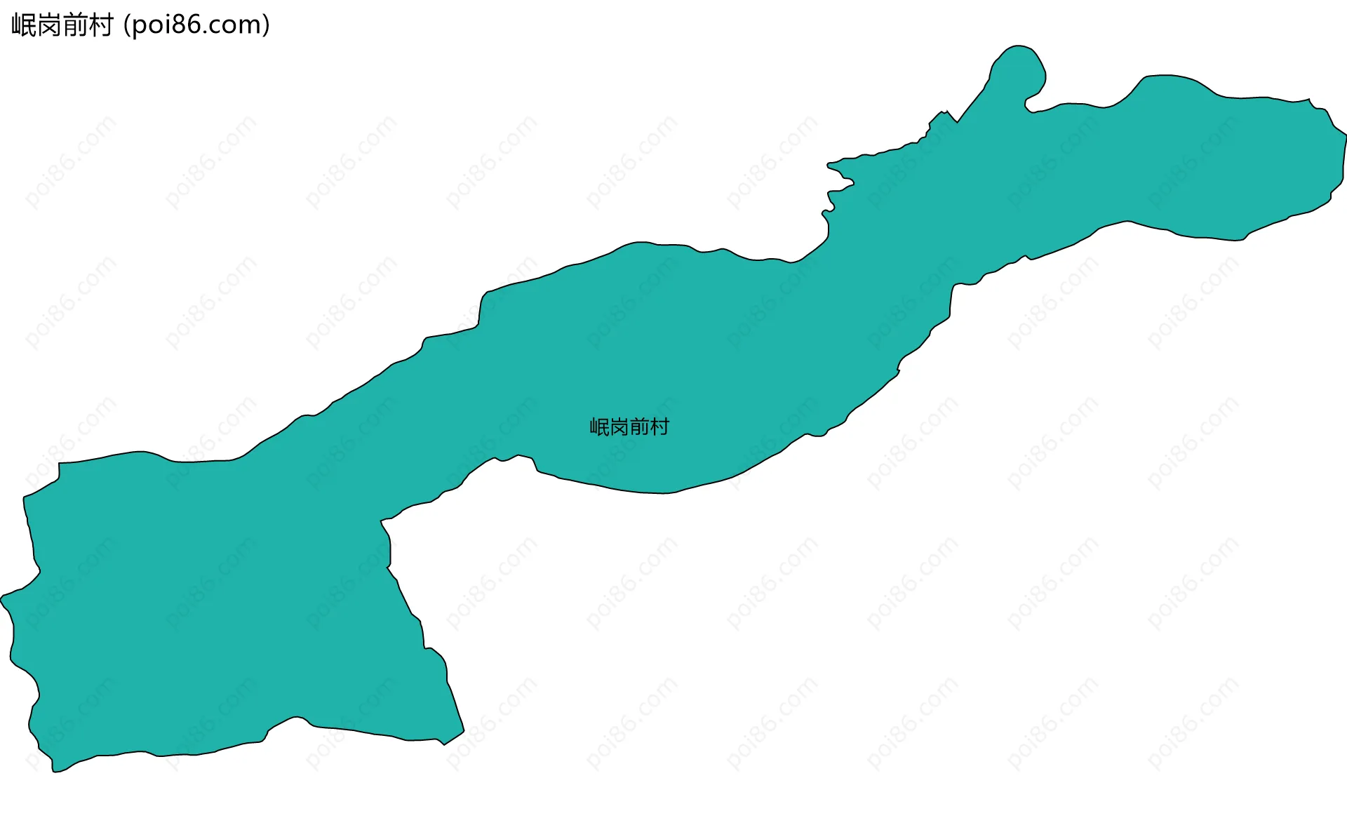 岷岗前村边界地图