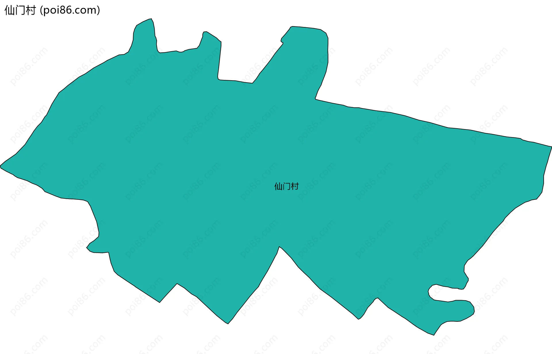 仙门村边界地图