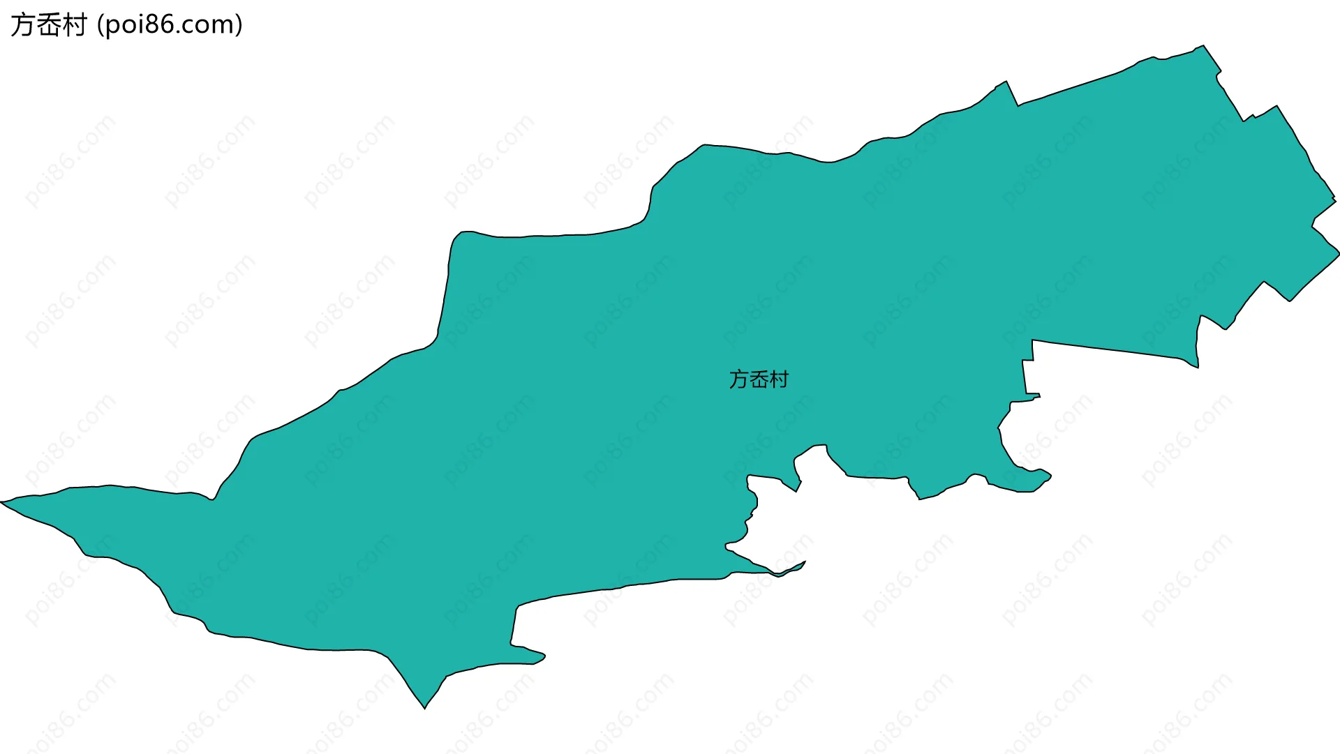 方岙村边界地图