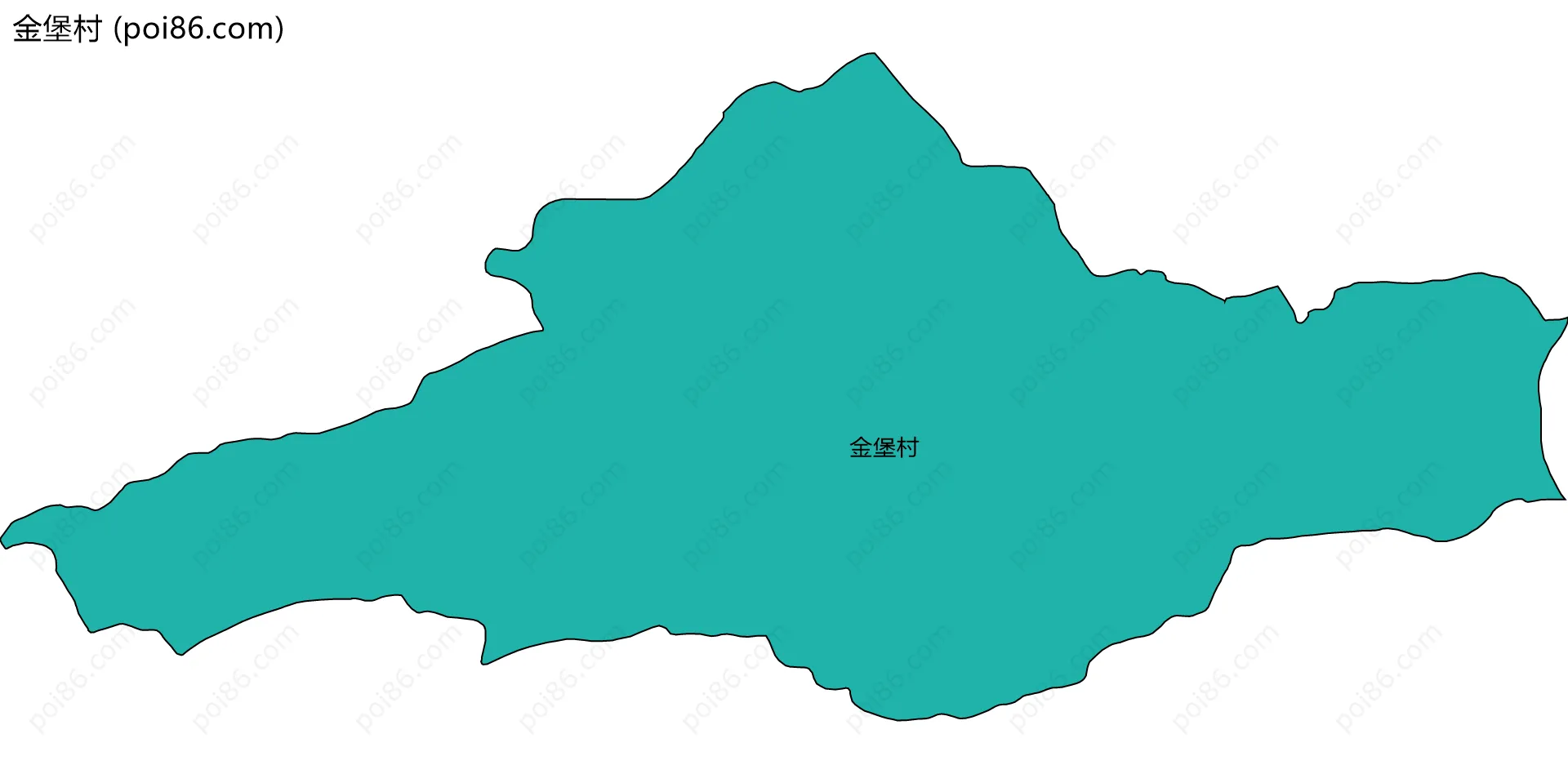 金堡村边界地图