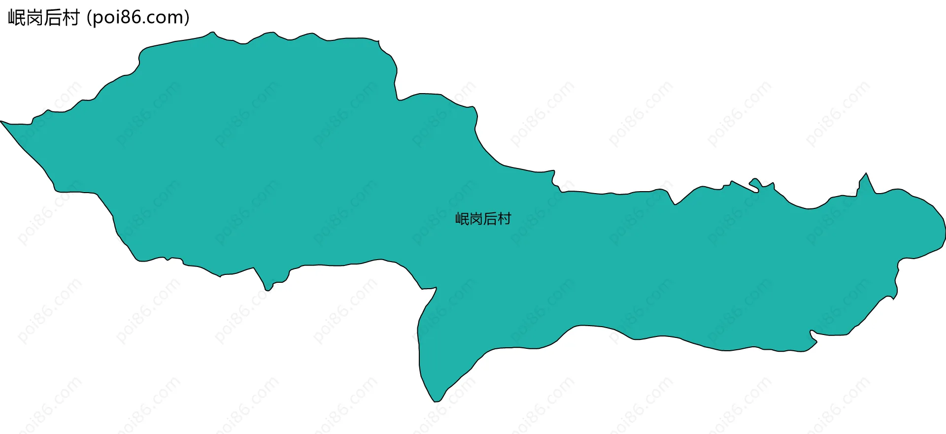 岷岗后村边界地图