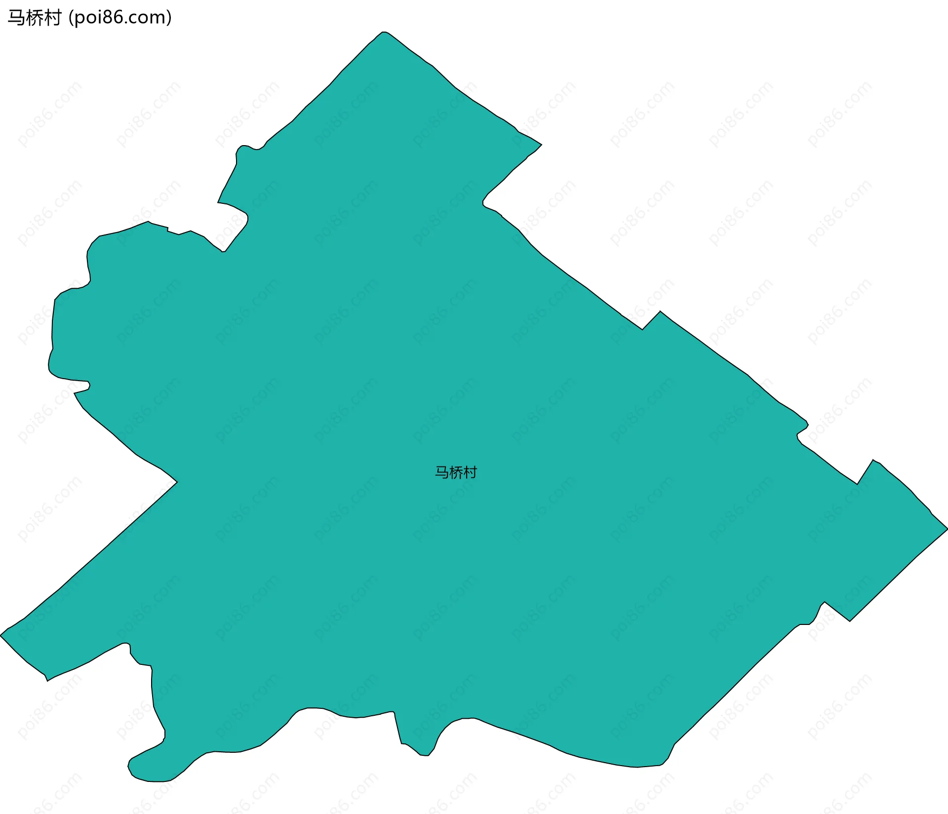 马桥村边界地图