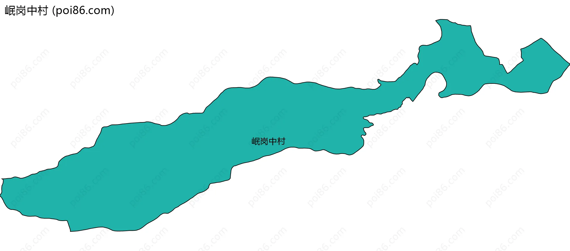 岷岗中村边界地图