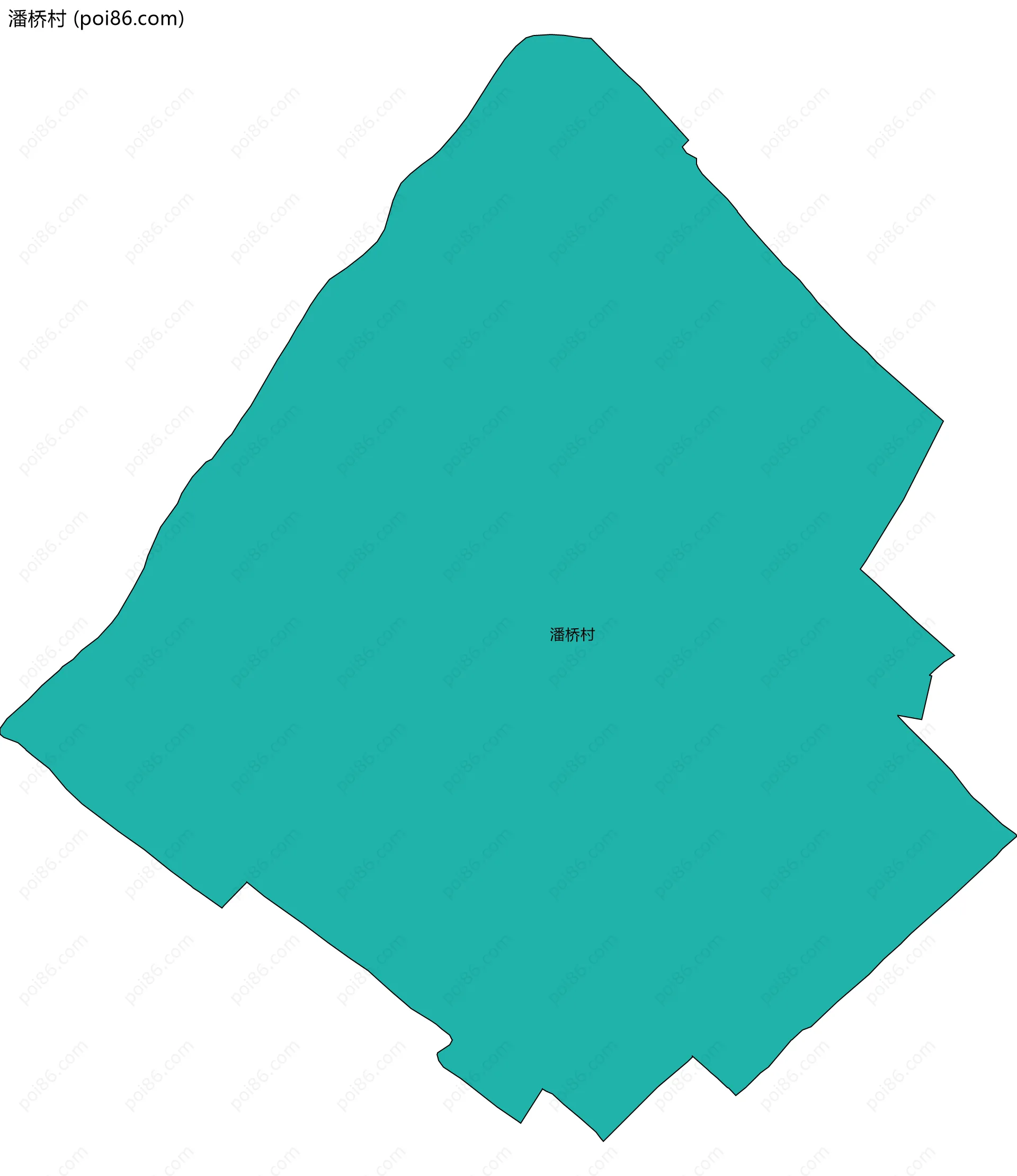 潘桥村边界地图