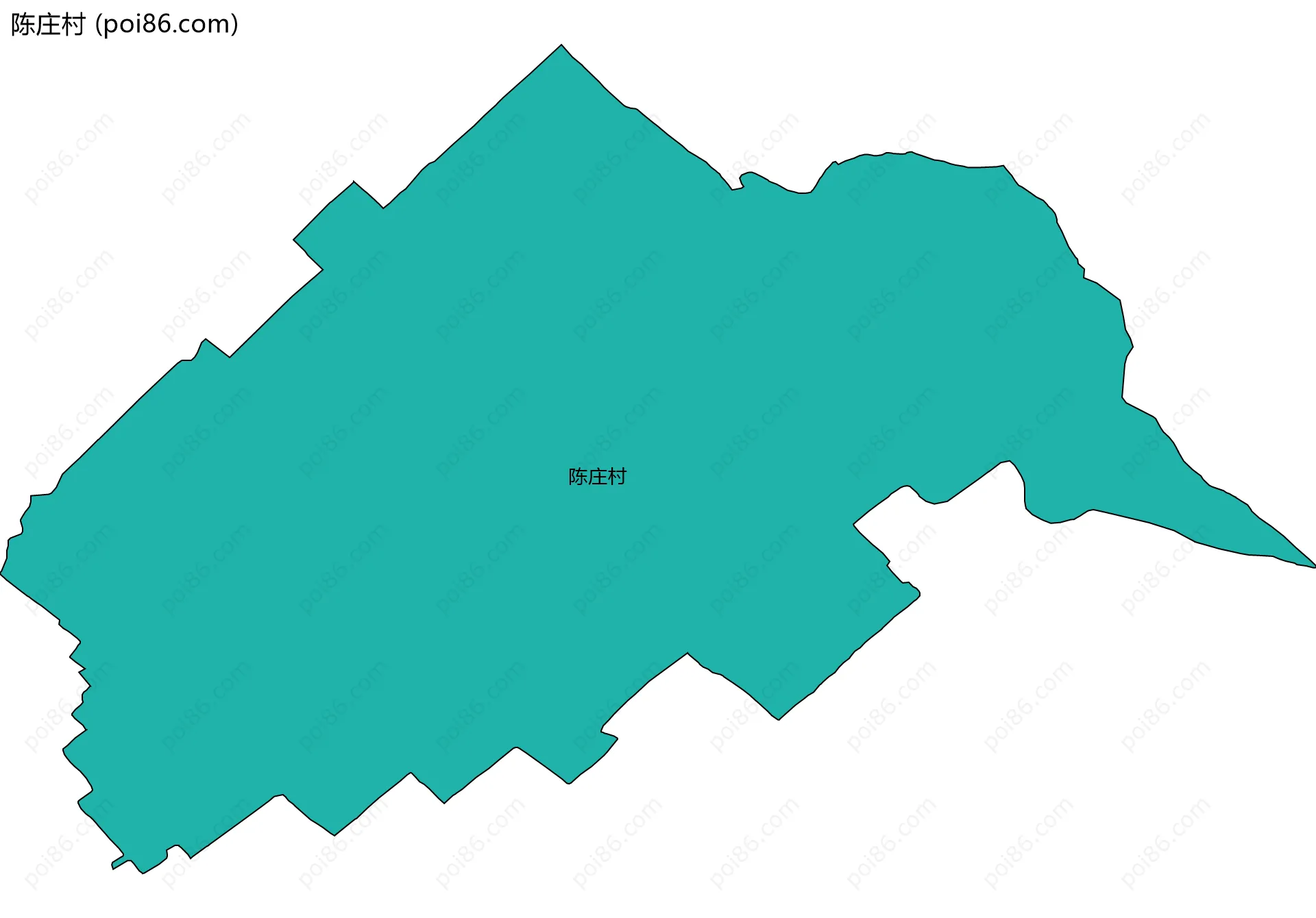 陈庄村边界地图