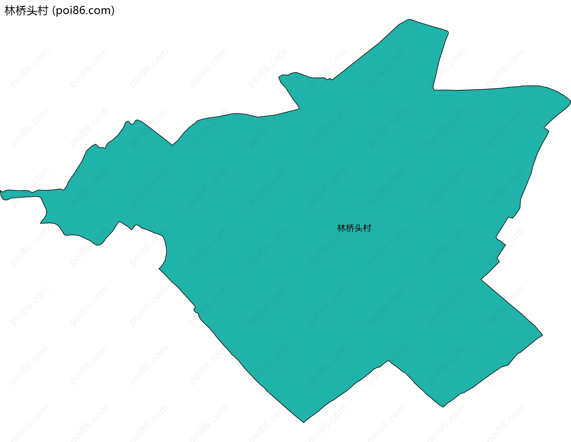 林桥头村边界地图