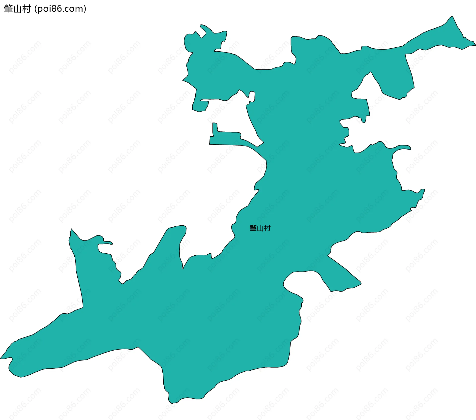 肇山村边界地图