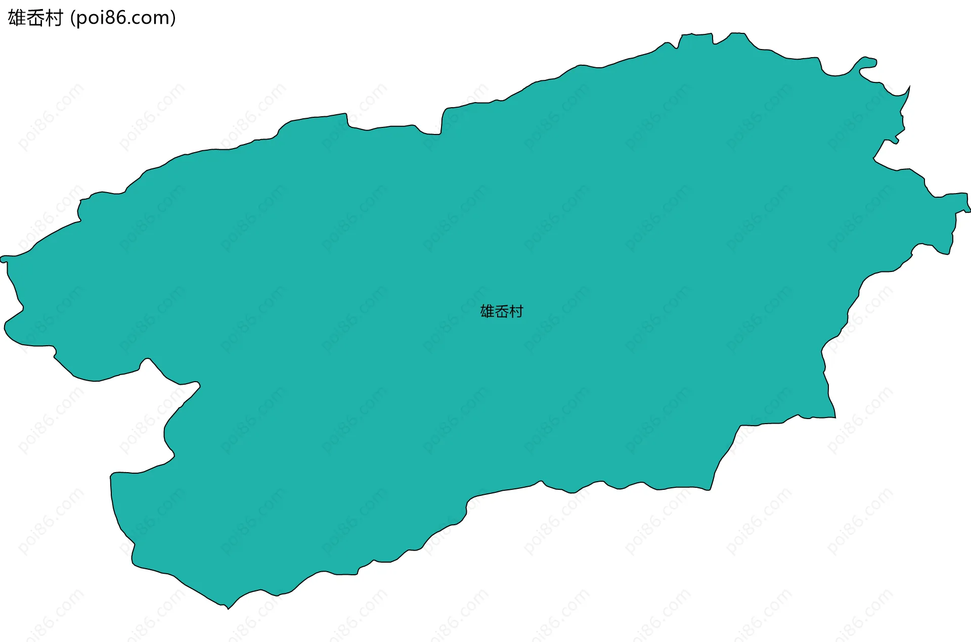 雄岙村边界地图