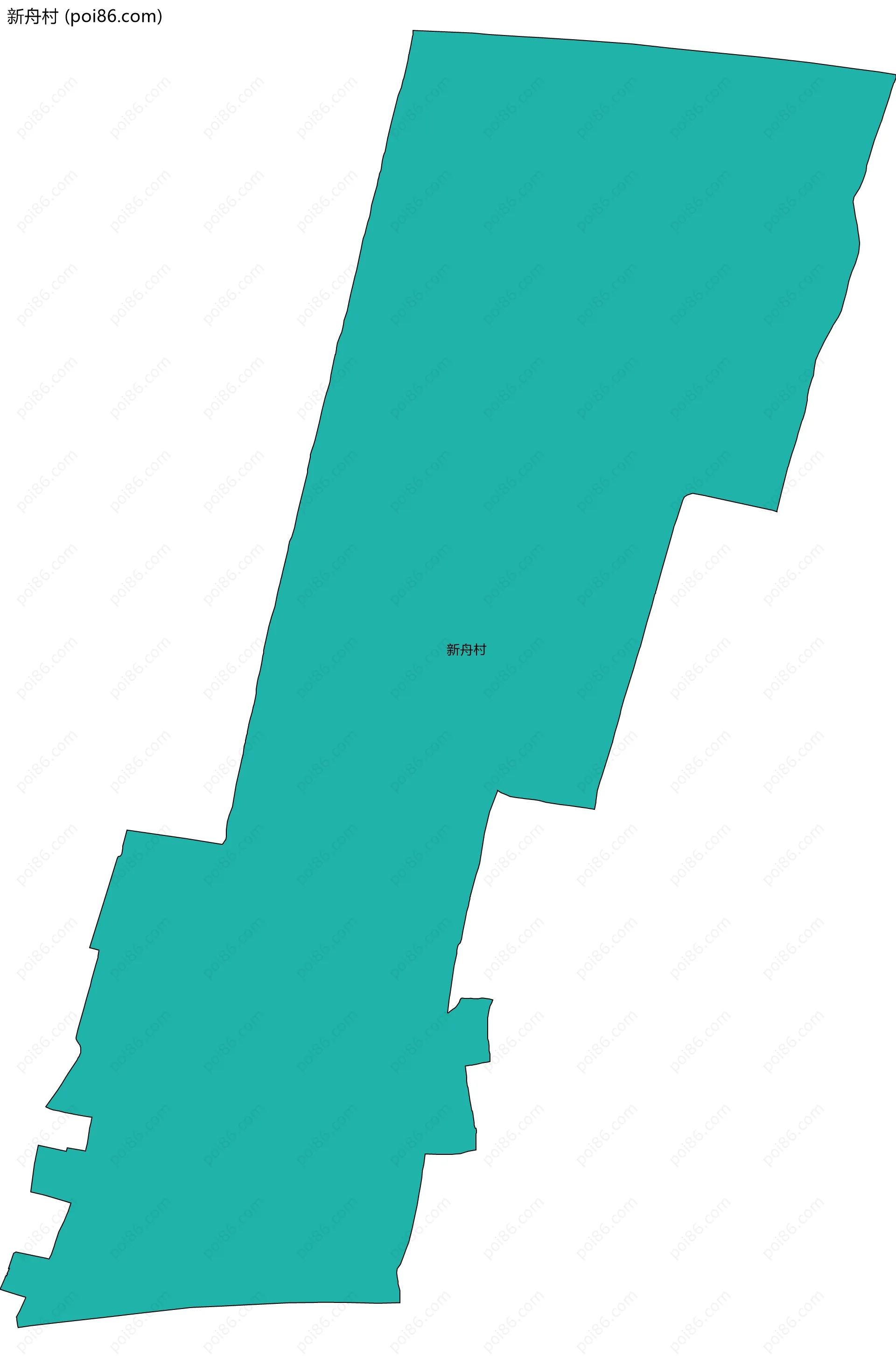 新舟村边界地图