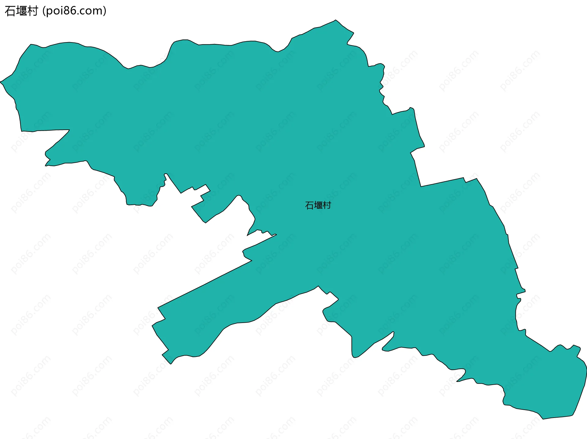 石堰村边界地图