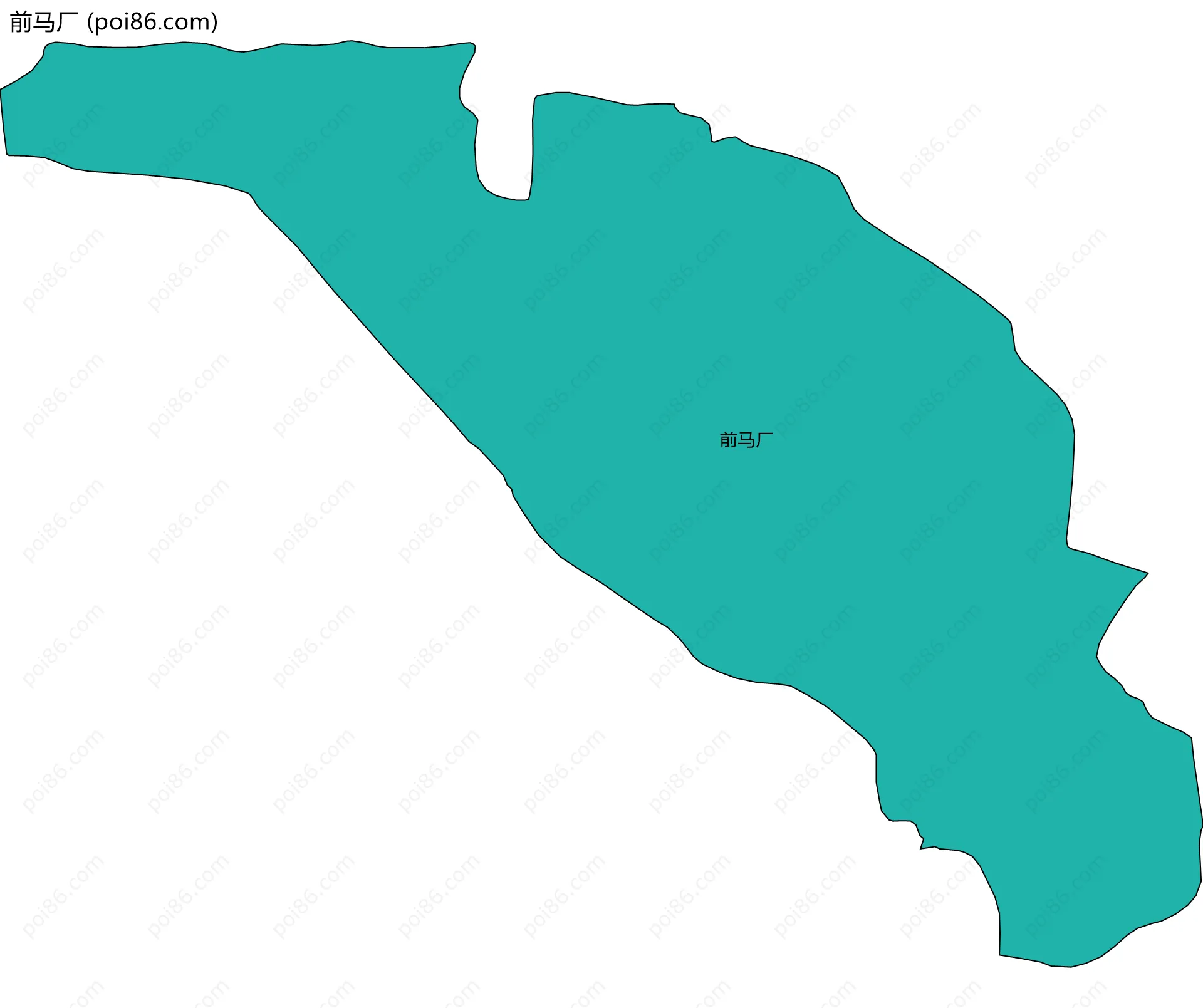 前马厂边界地图