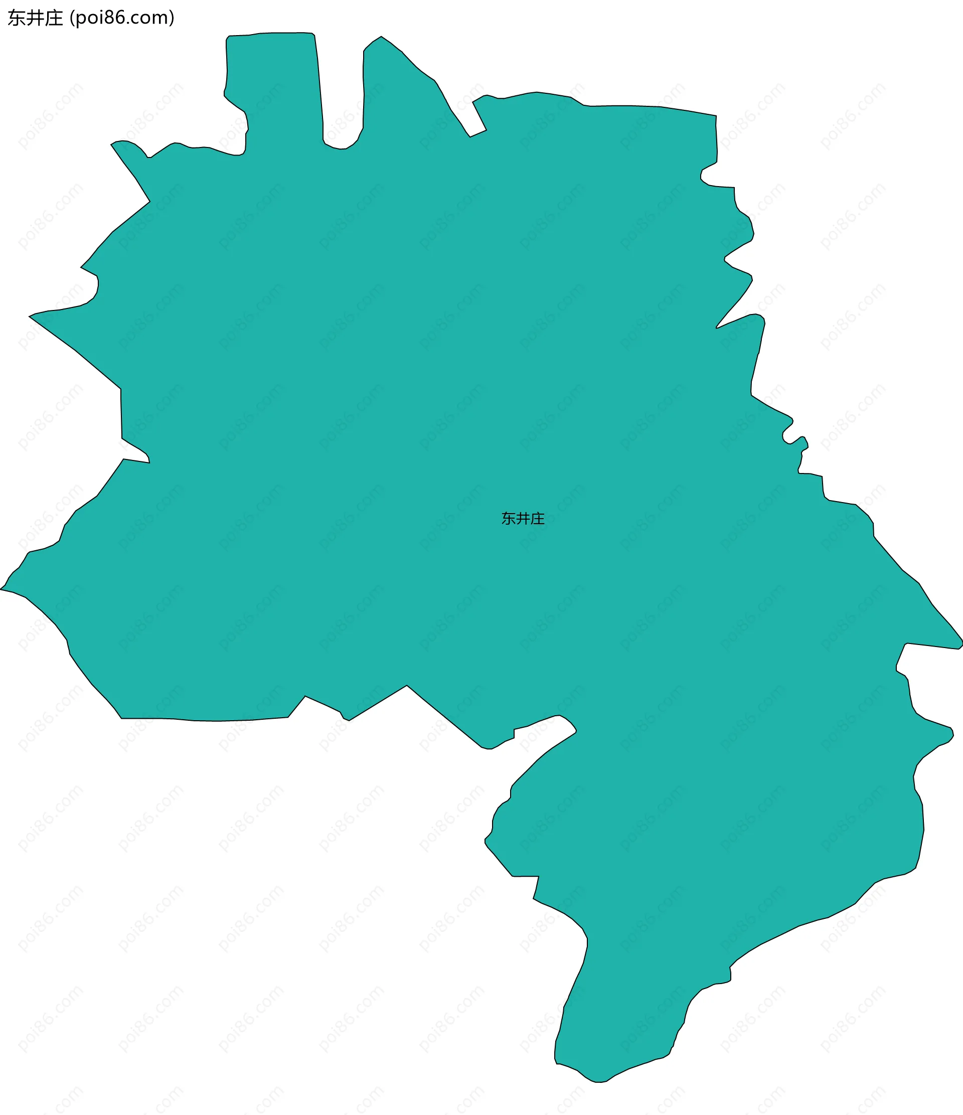 东井庄边界地图