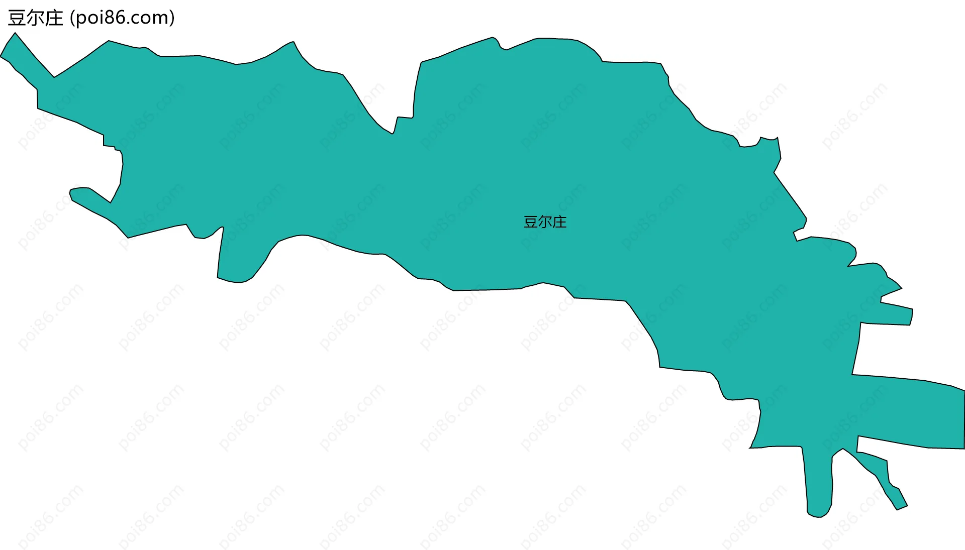 豆尔庄边界地图