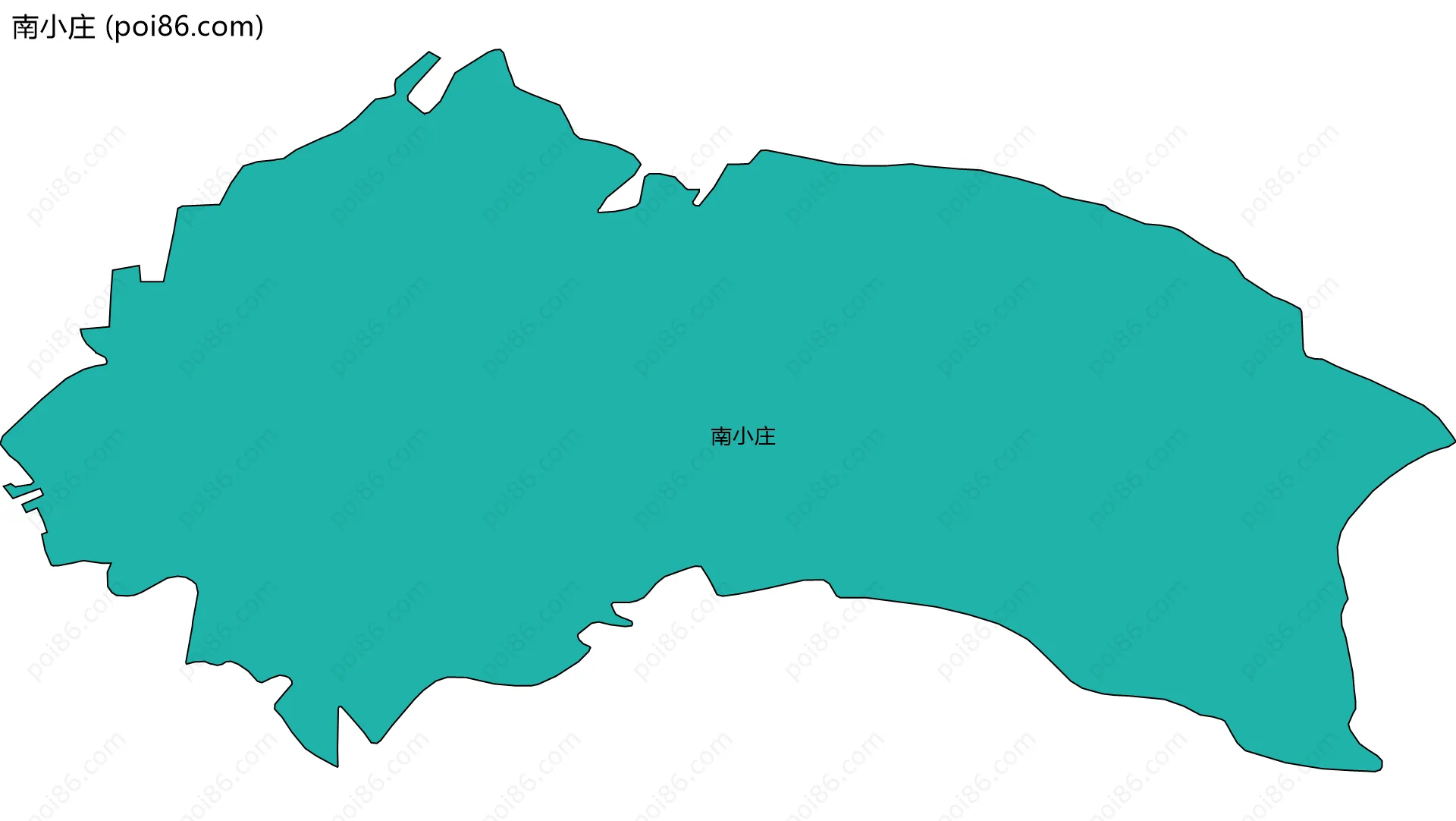 南小庄边界地图