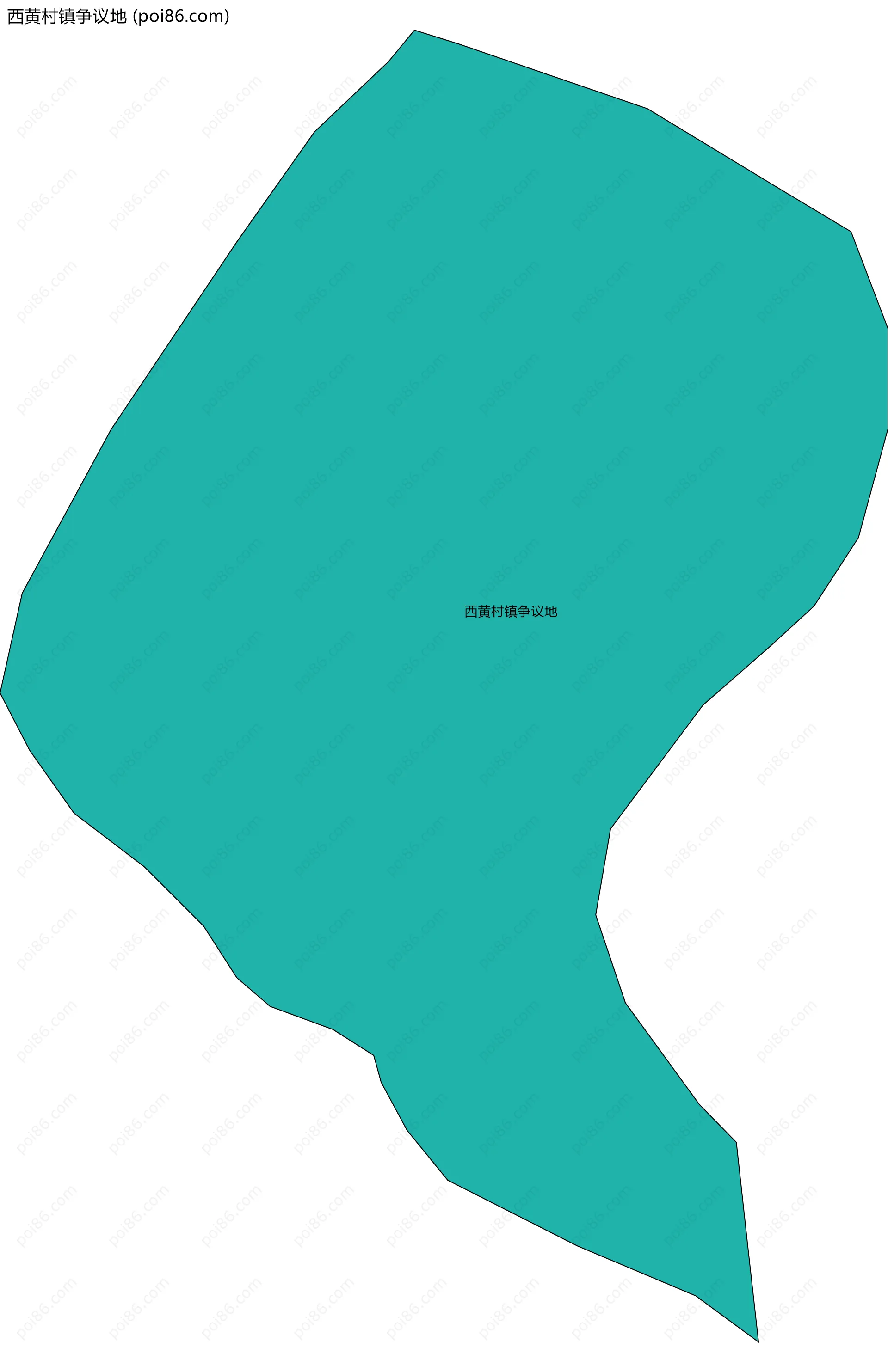 西黄村镇争议地边界地图