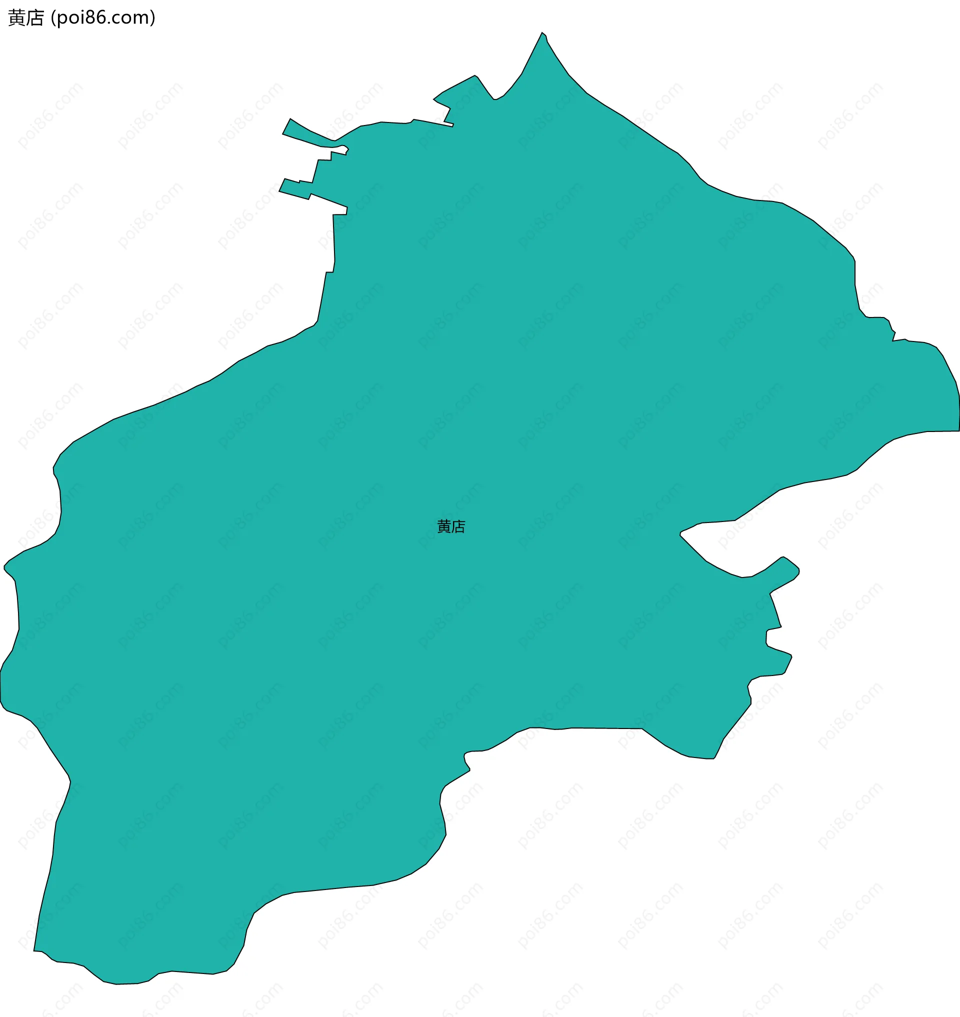 黄店边界地图
