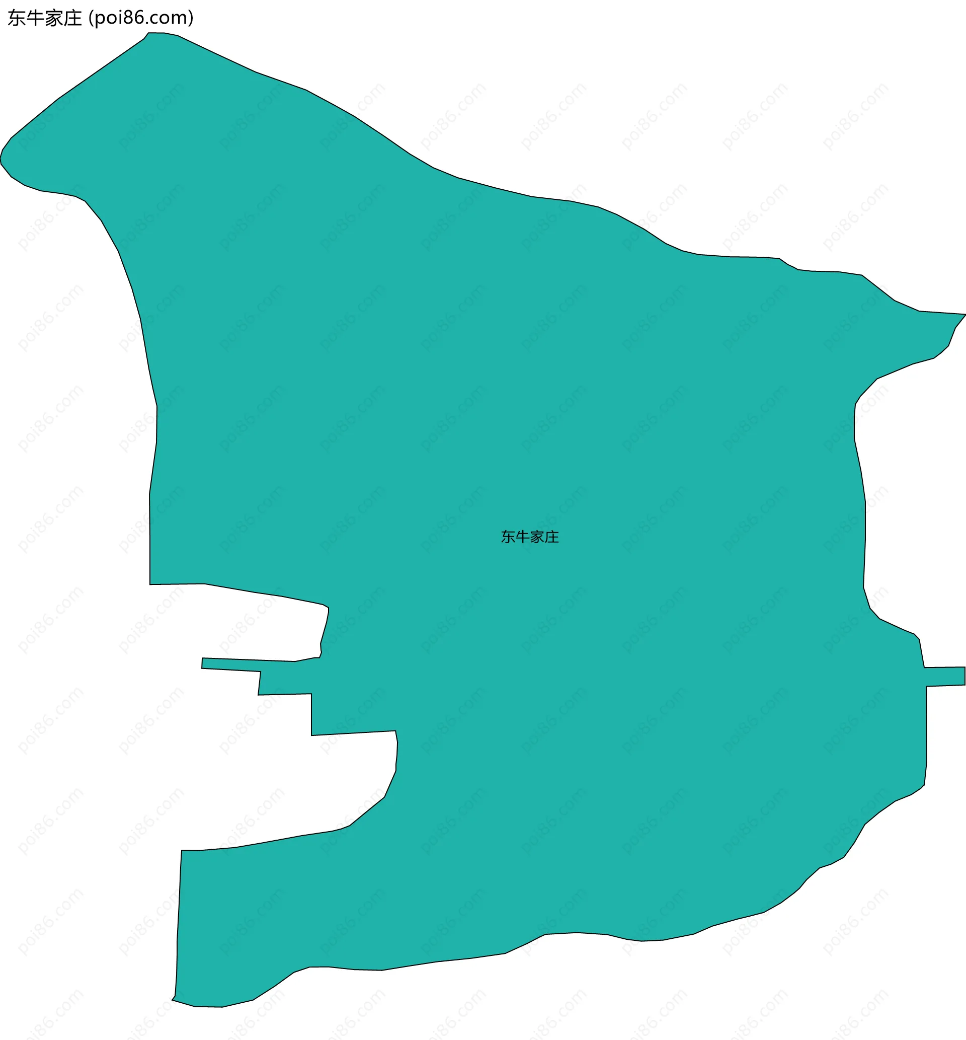 东牛家庄边界地图