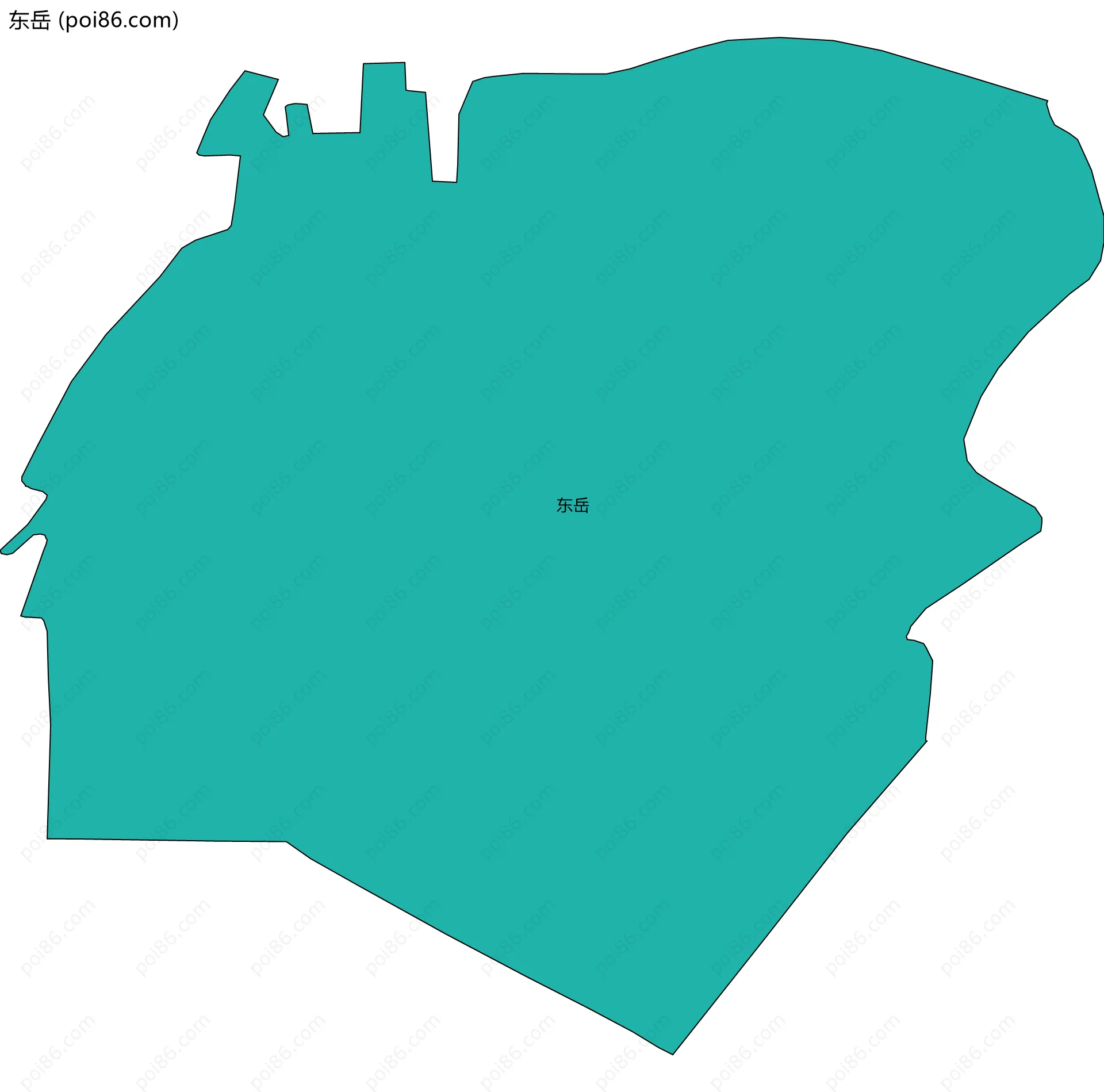 东岳边界地图