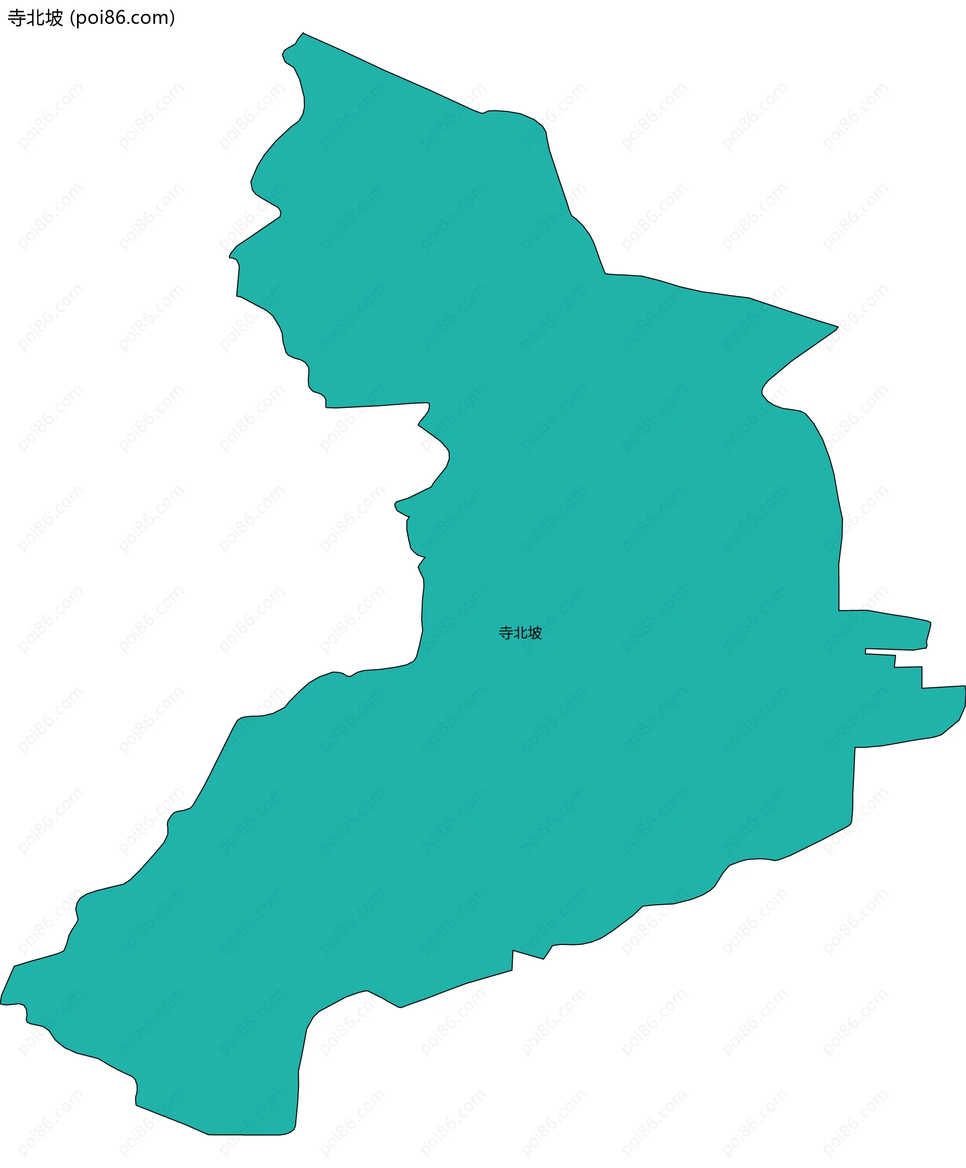 寺北坡边界地图