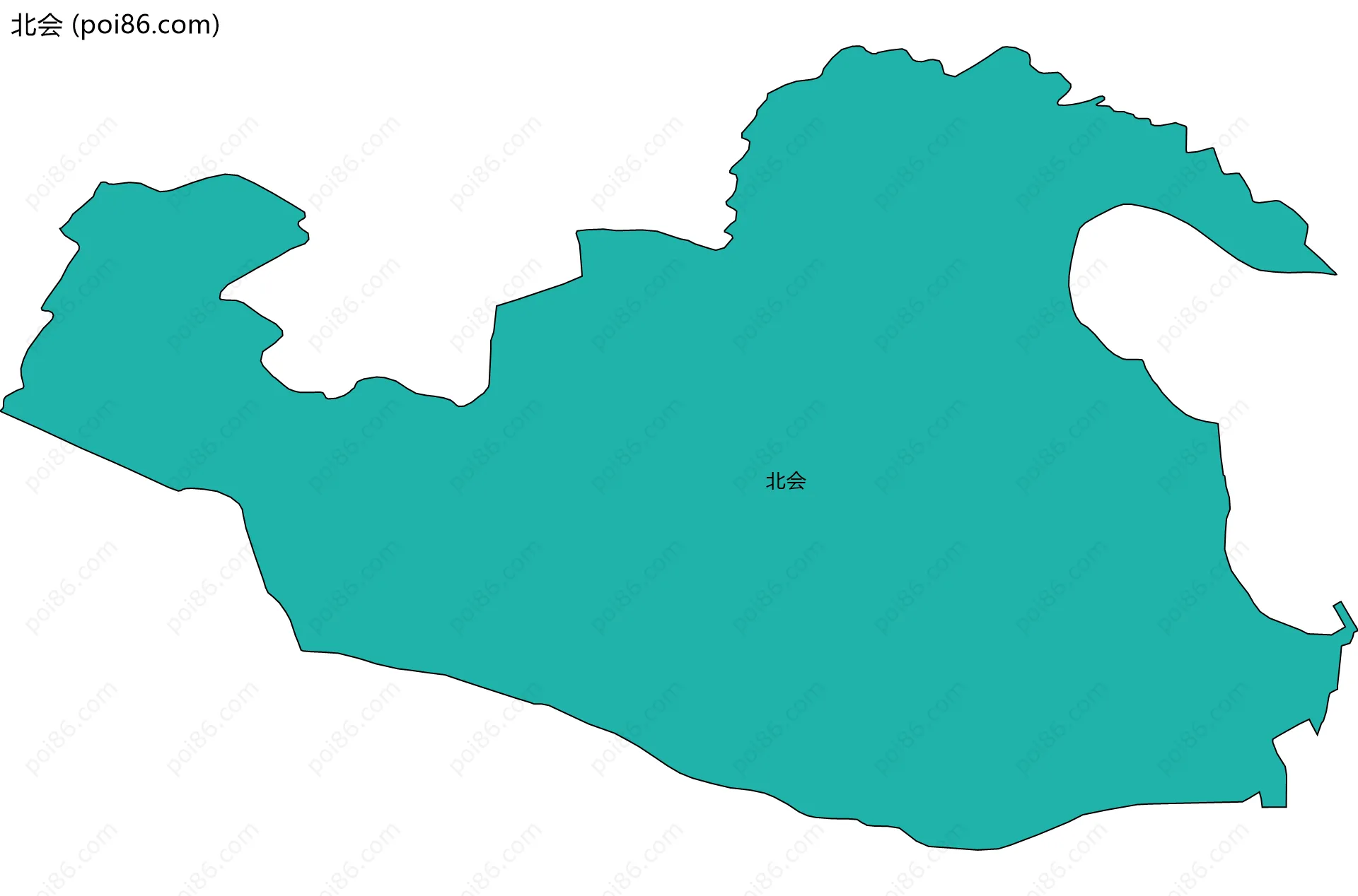北会边界地图