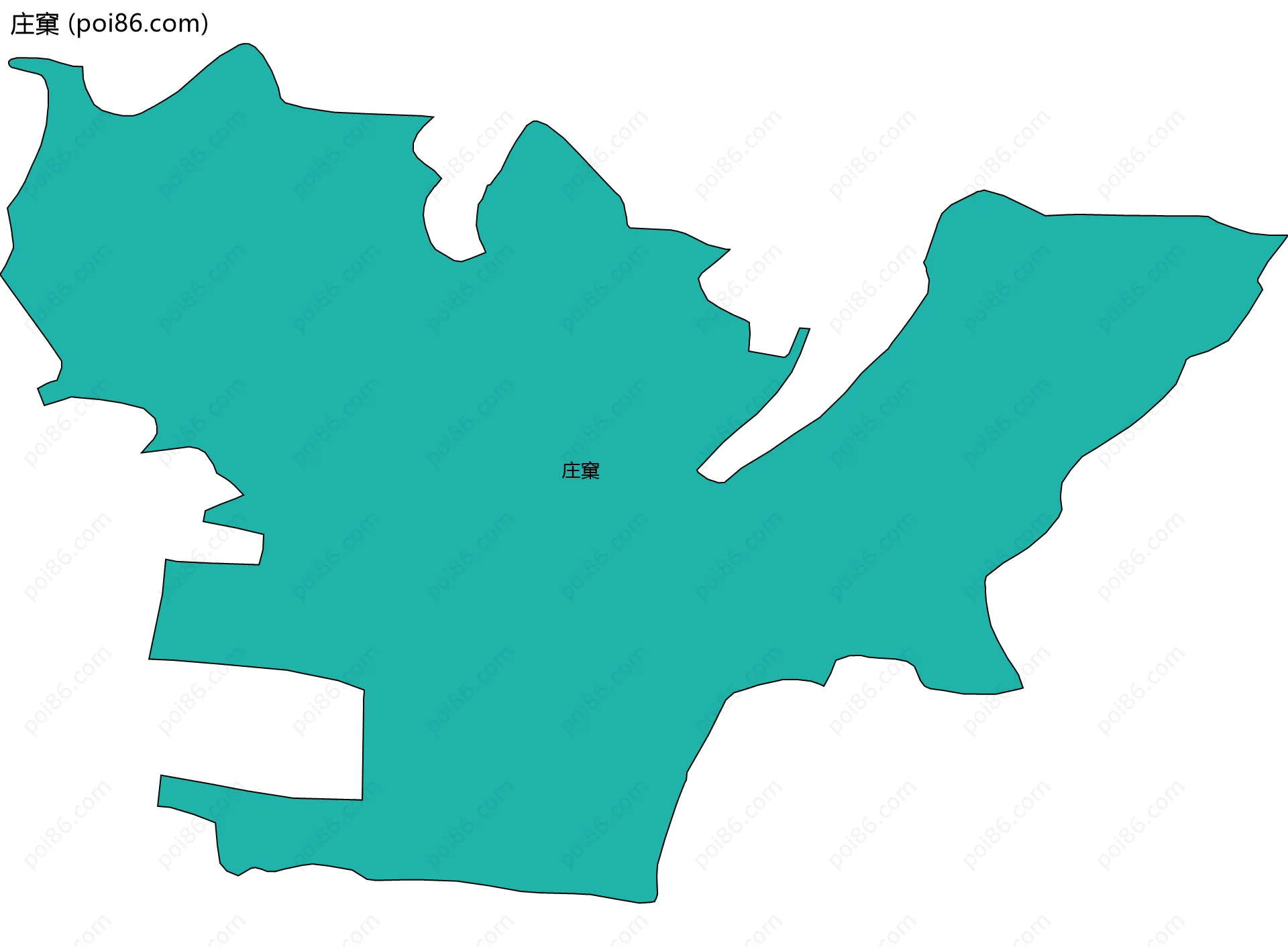 庄窠边界地图