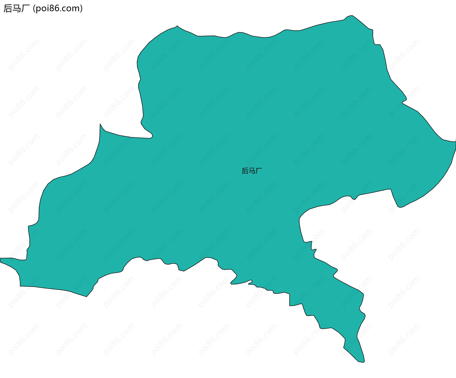 后马厂边界地图