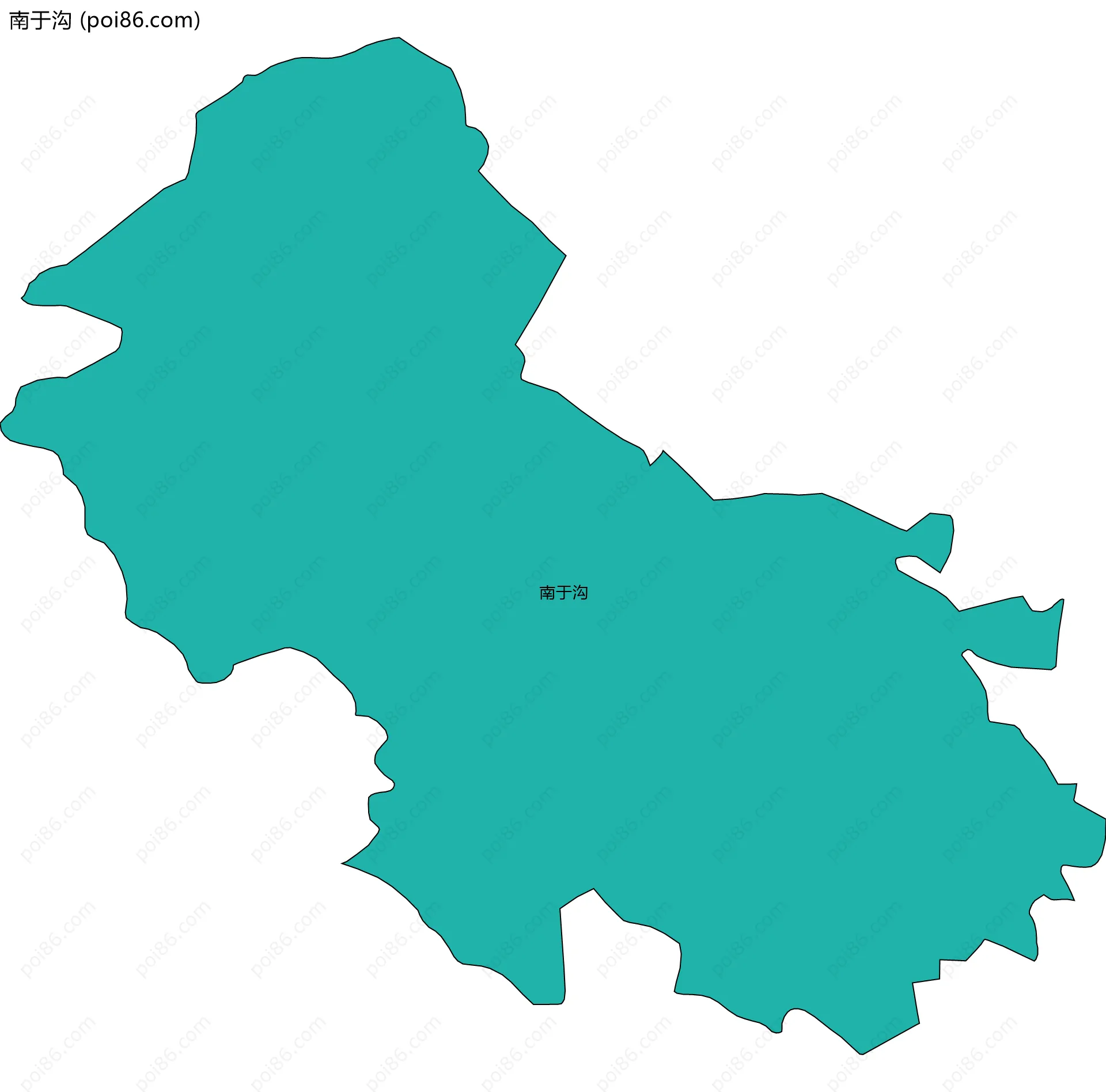 南于沟边界地图