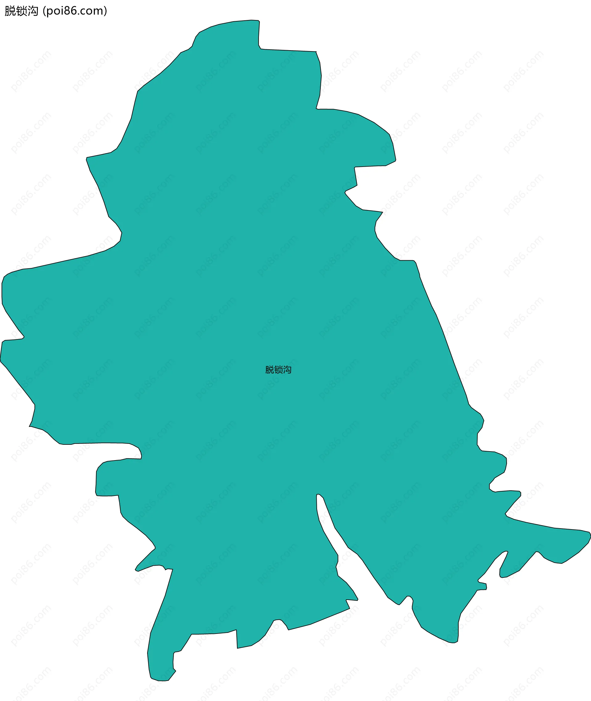 脱锁沟边界地图