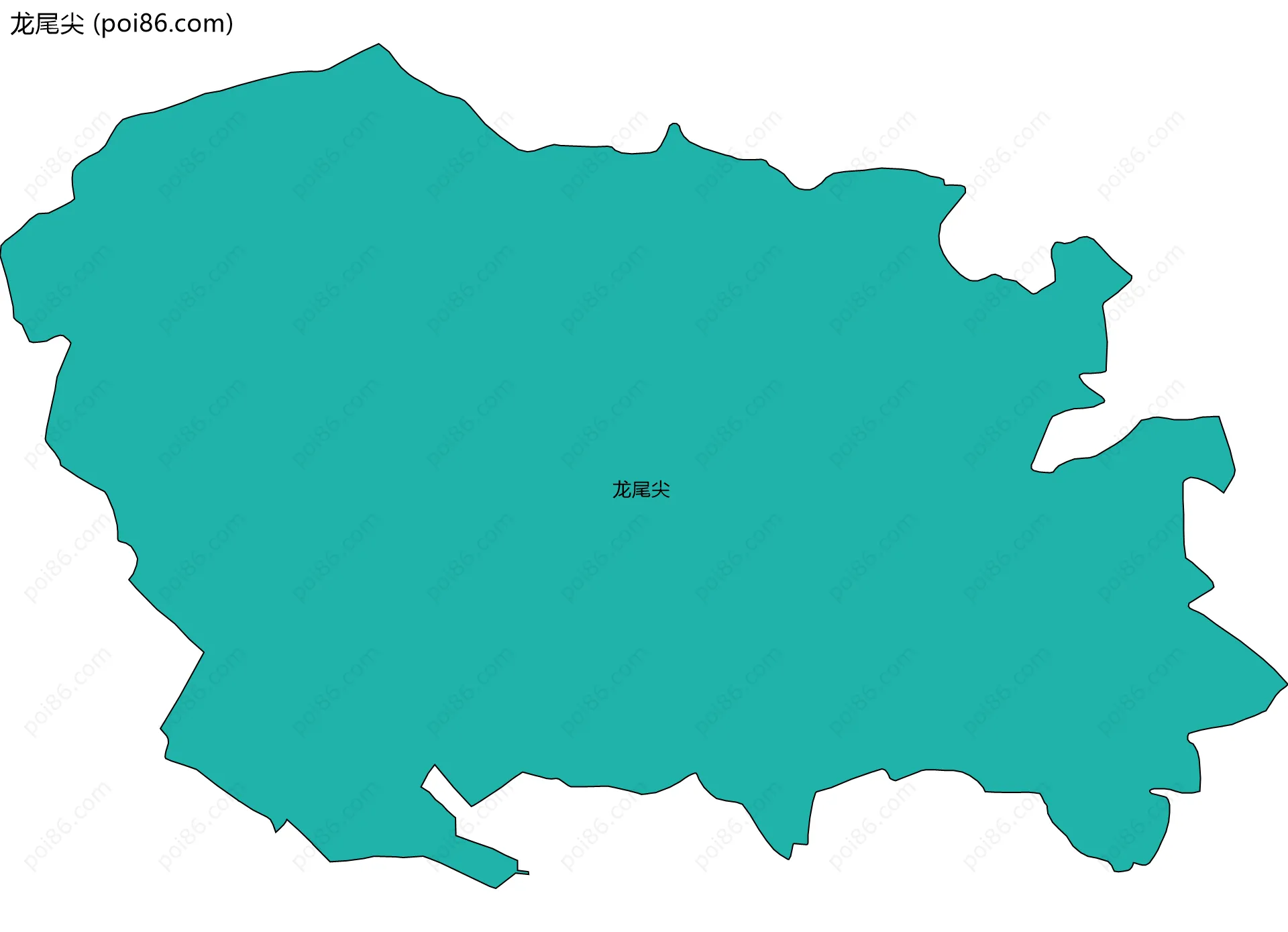 龙尾尖边界地图