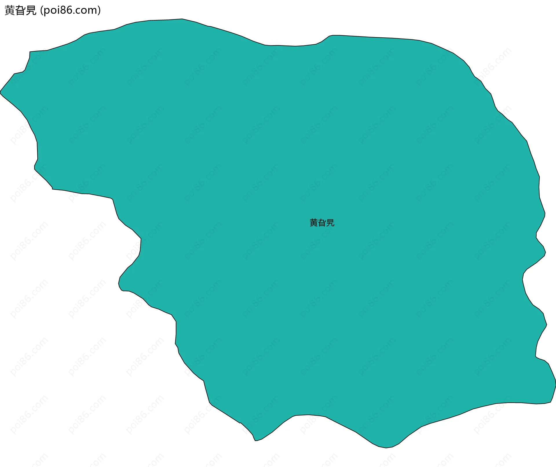 黄旮旯边界地图