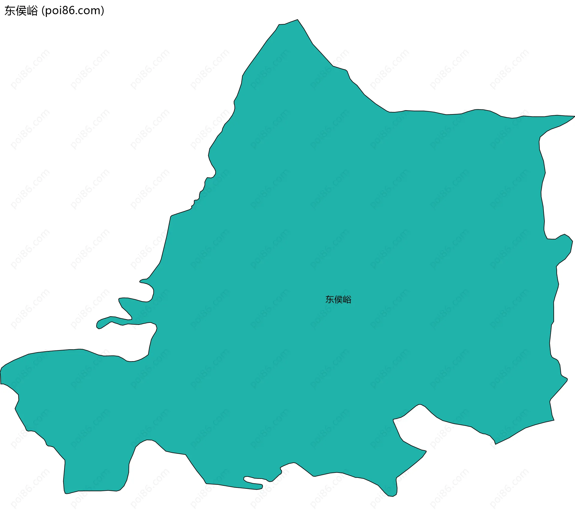 东侯峪边界地图