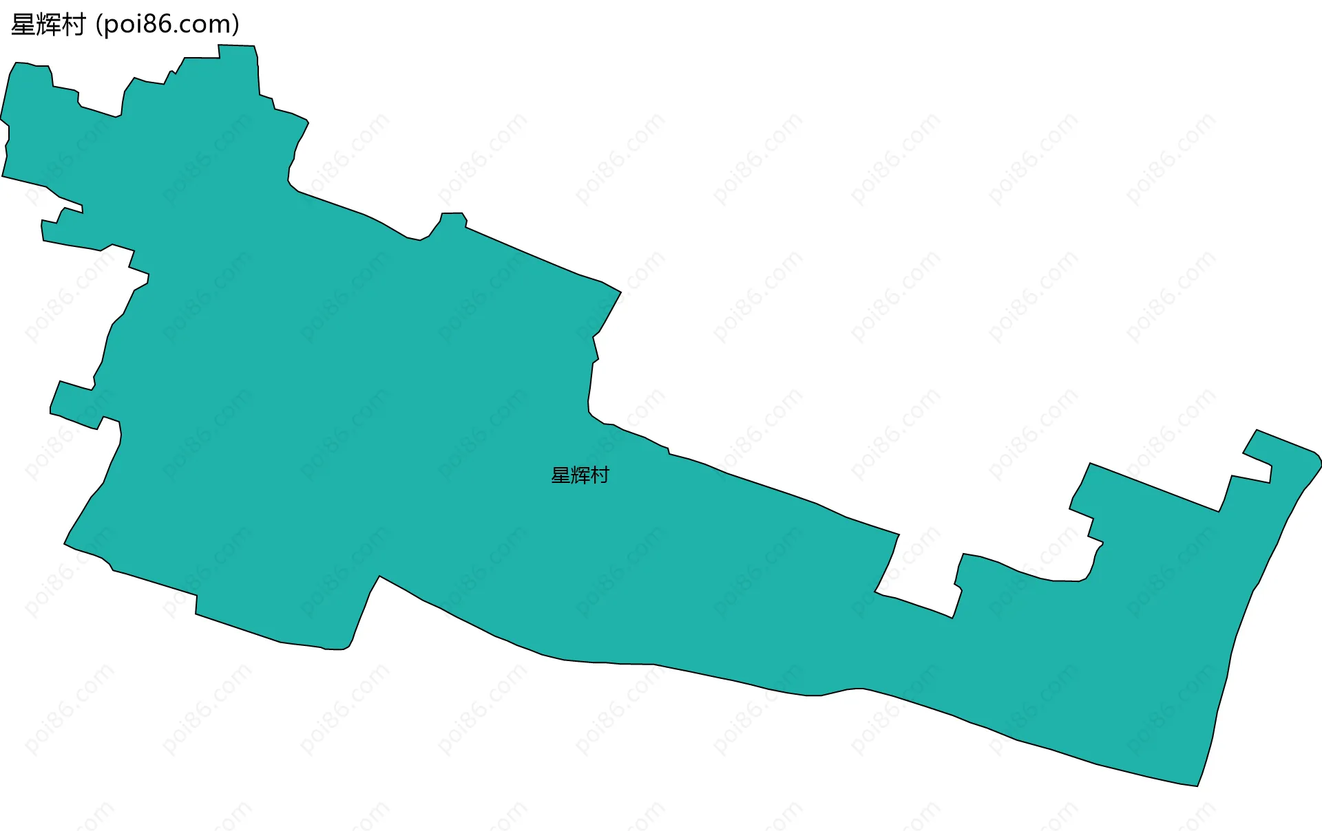 星辉村边界地图