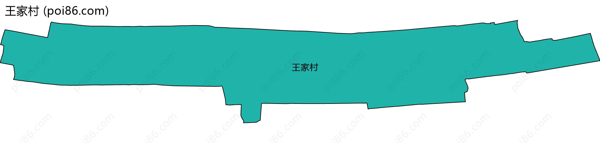 王家村边界地图