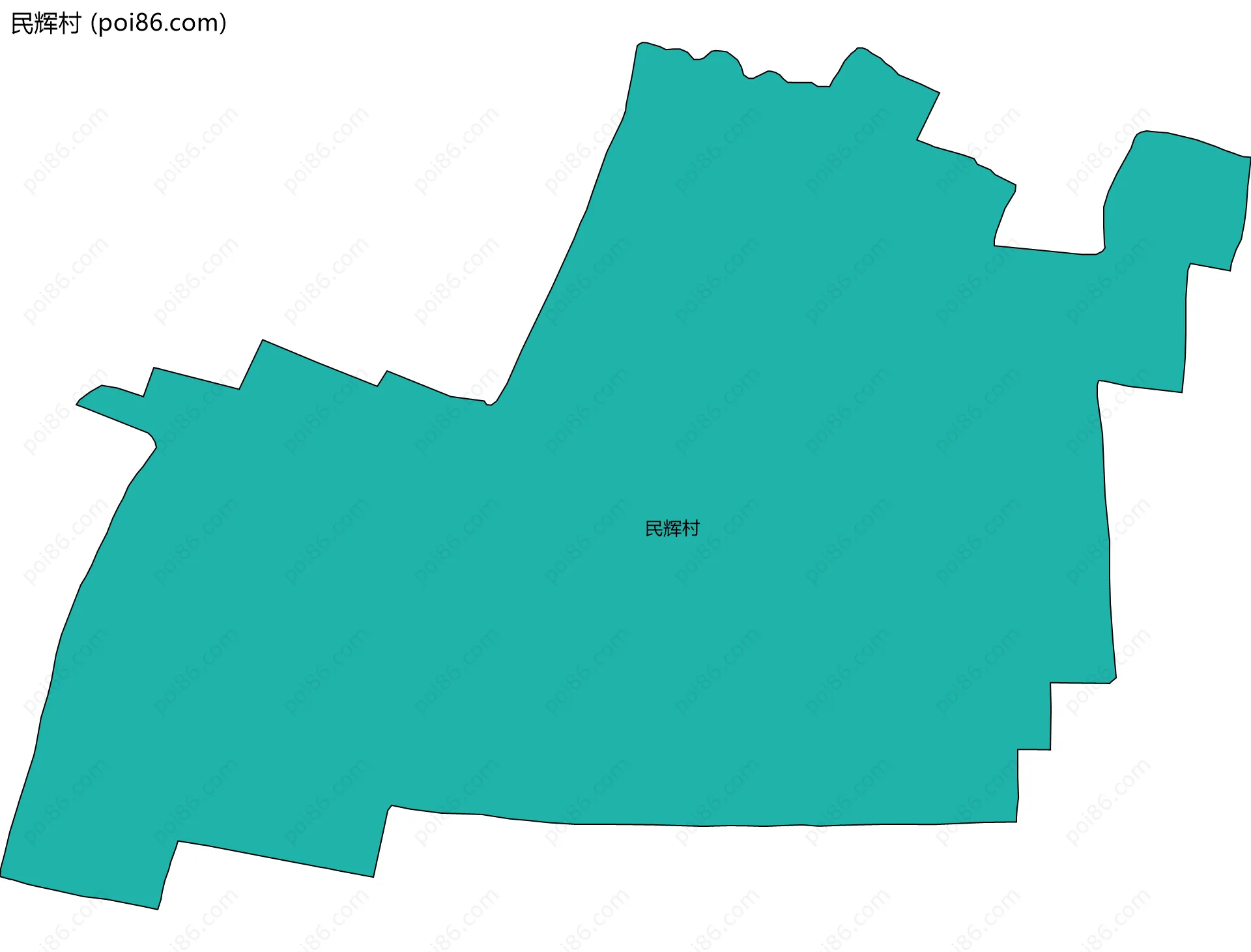 民辉村边界地图