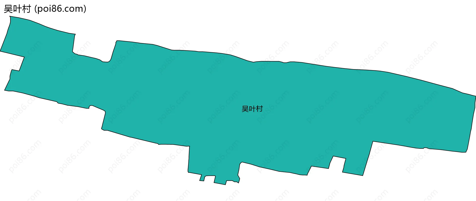 吴叶村边界地图