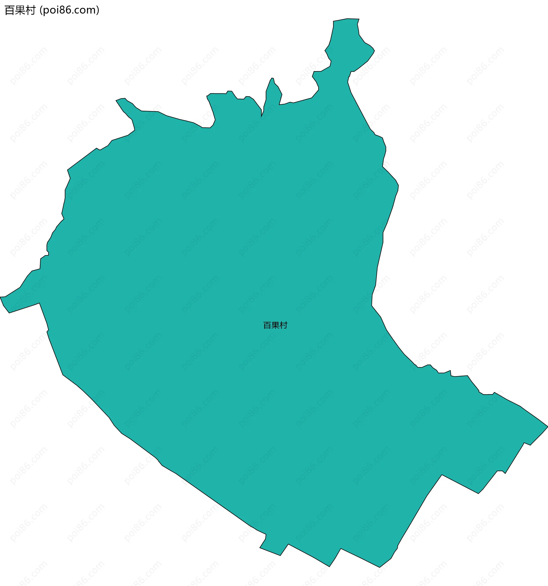 百果村边界地图