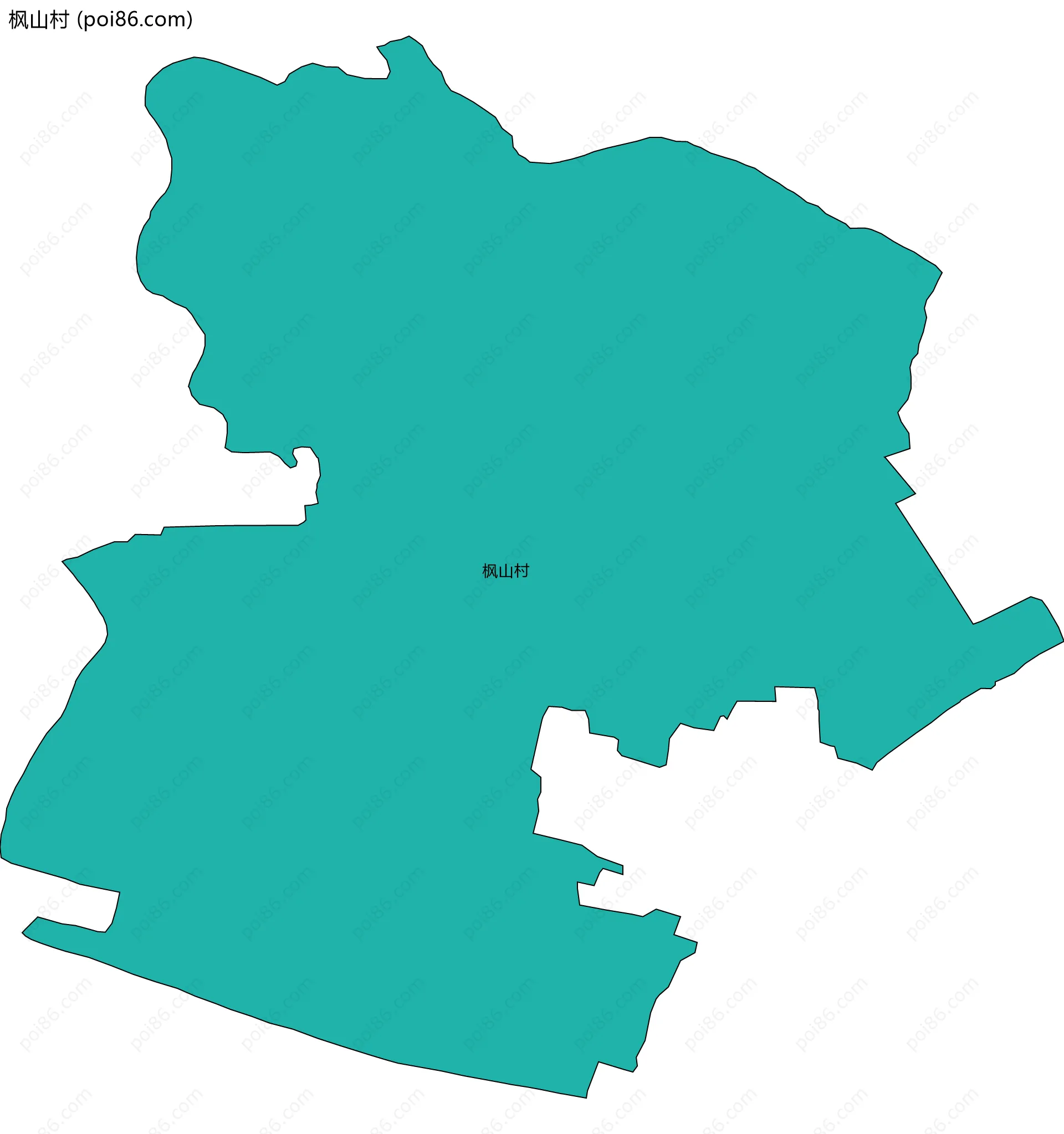 枫山村边界地图