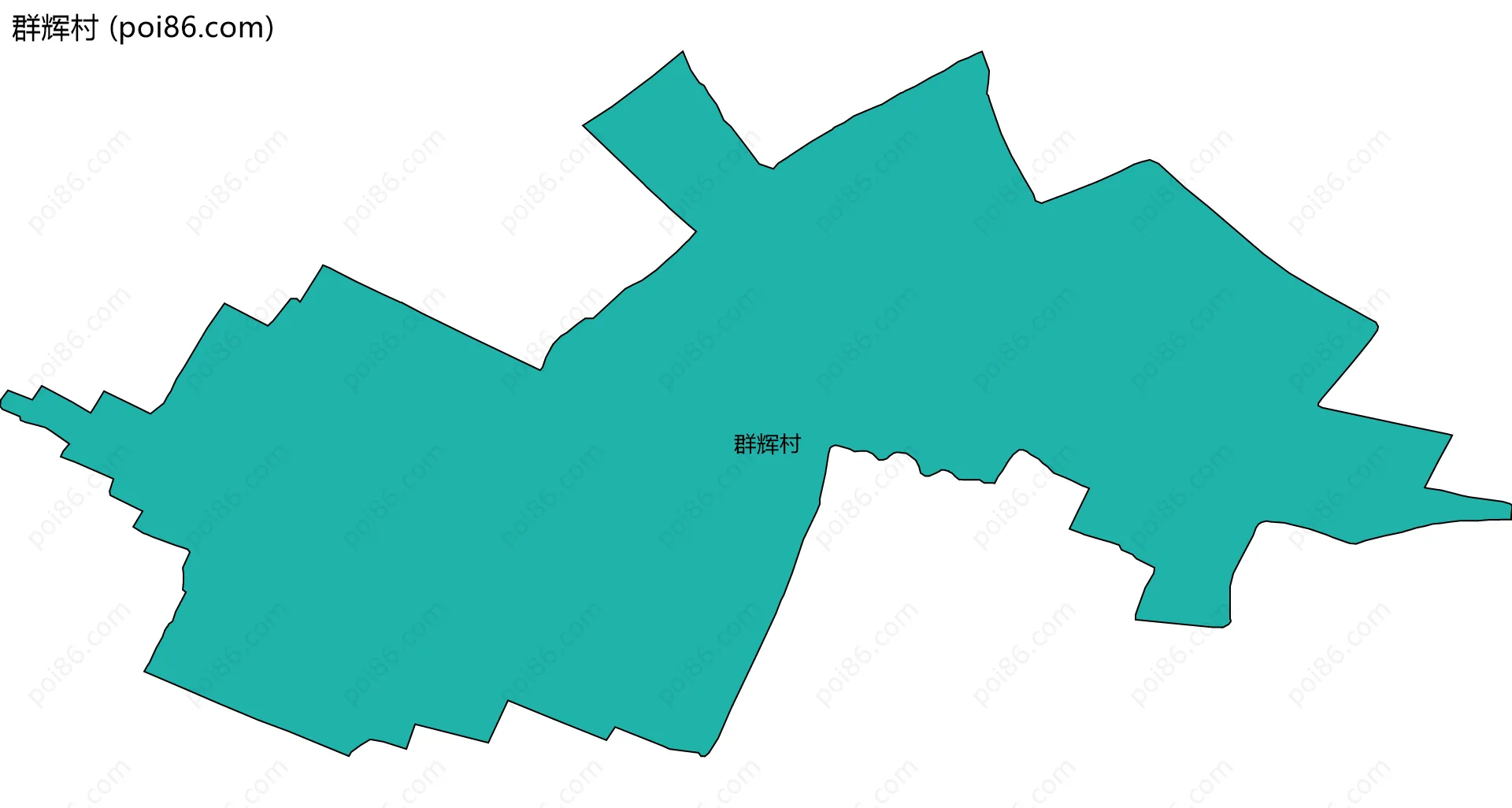 群辉村边界地图