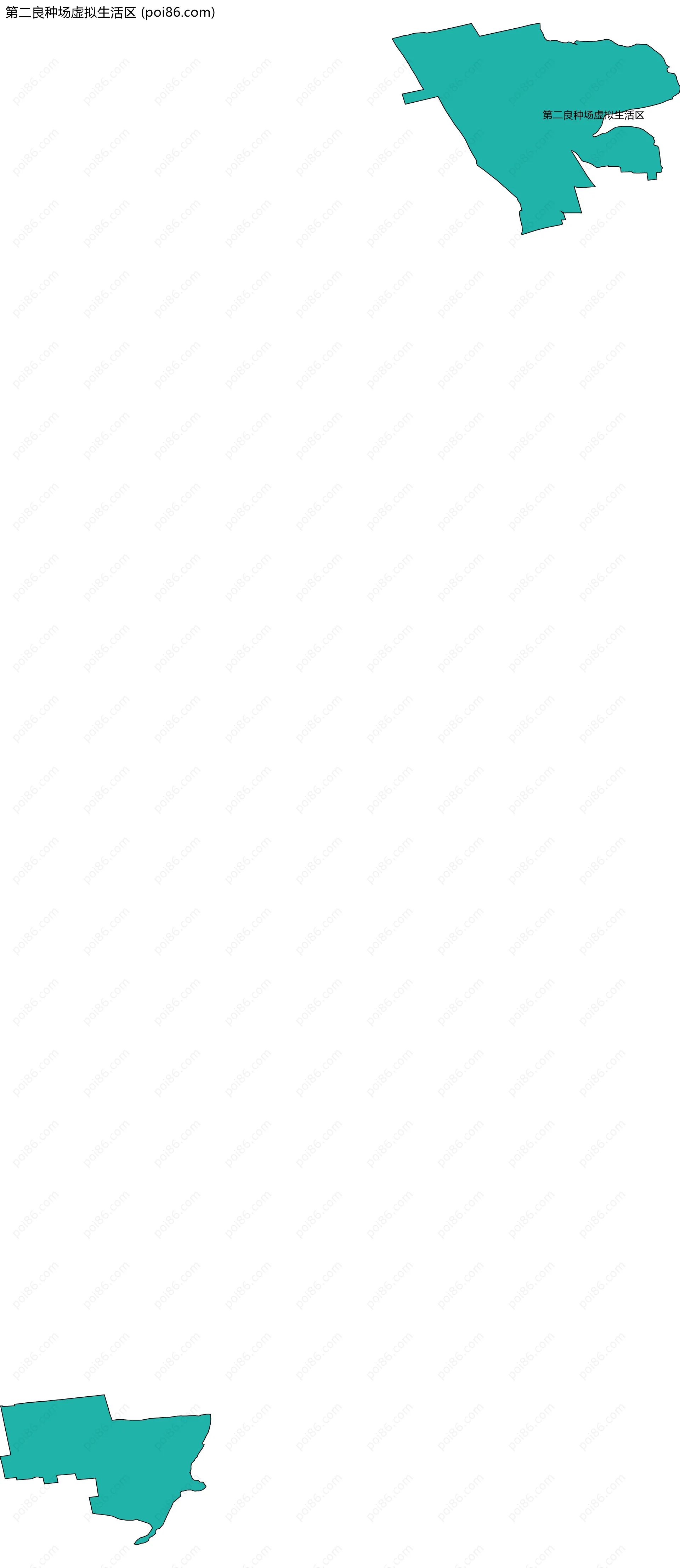 第二良种场虚拟生活区边界地图